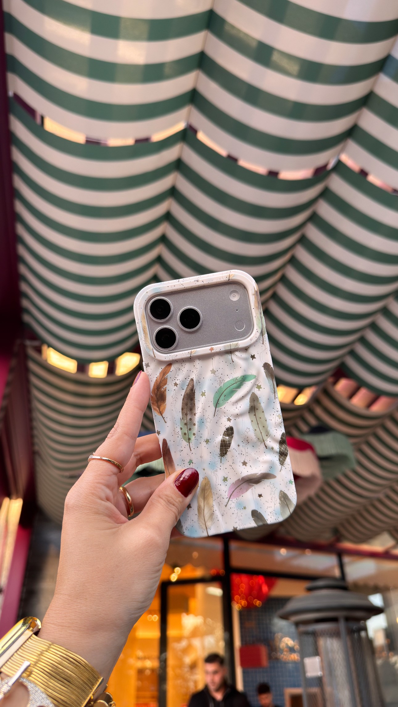 Flower Pastel İphone Telefon Kılıfı Tüy