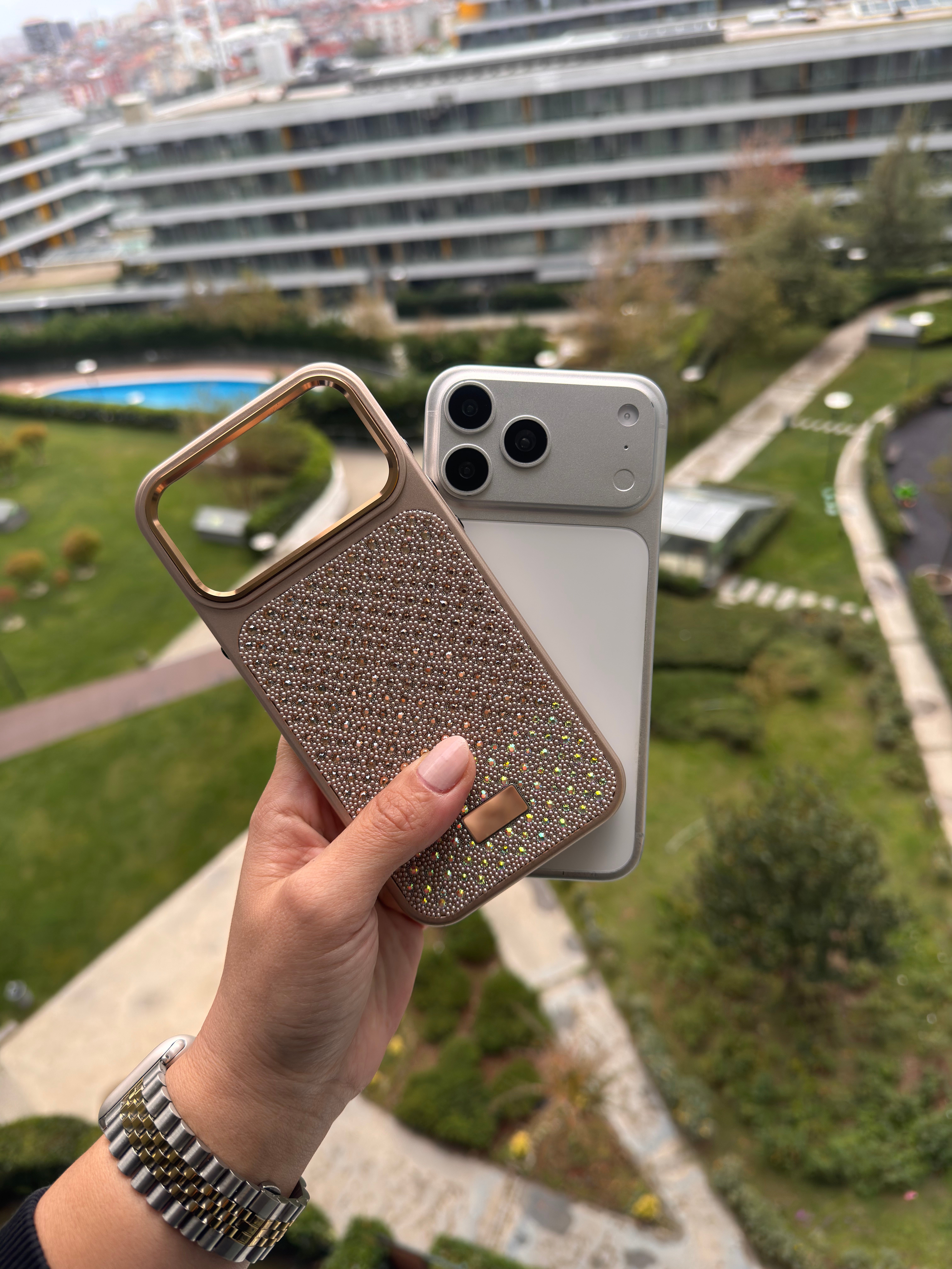 Glow Swarovski İphone Telefon Kılıfı Yıldız Işığı