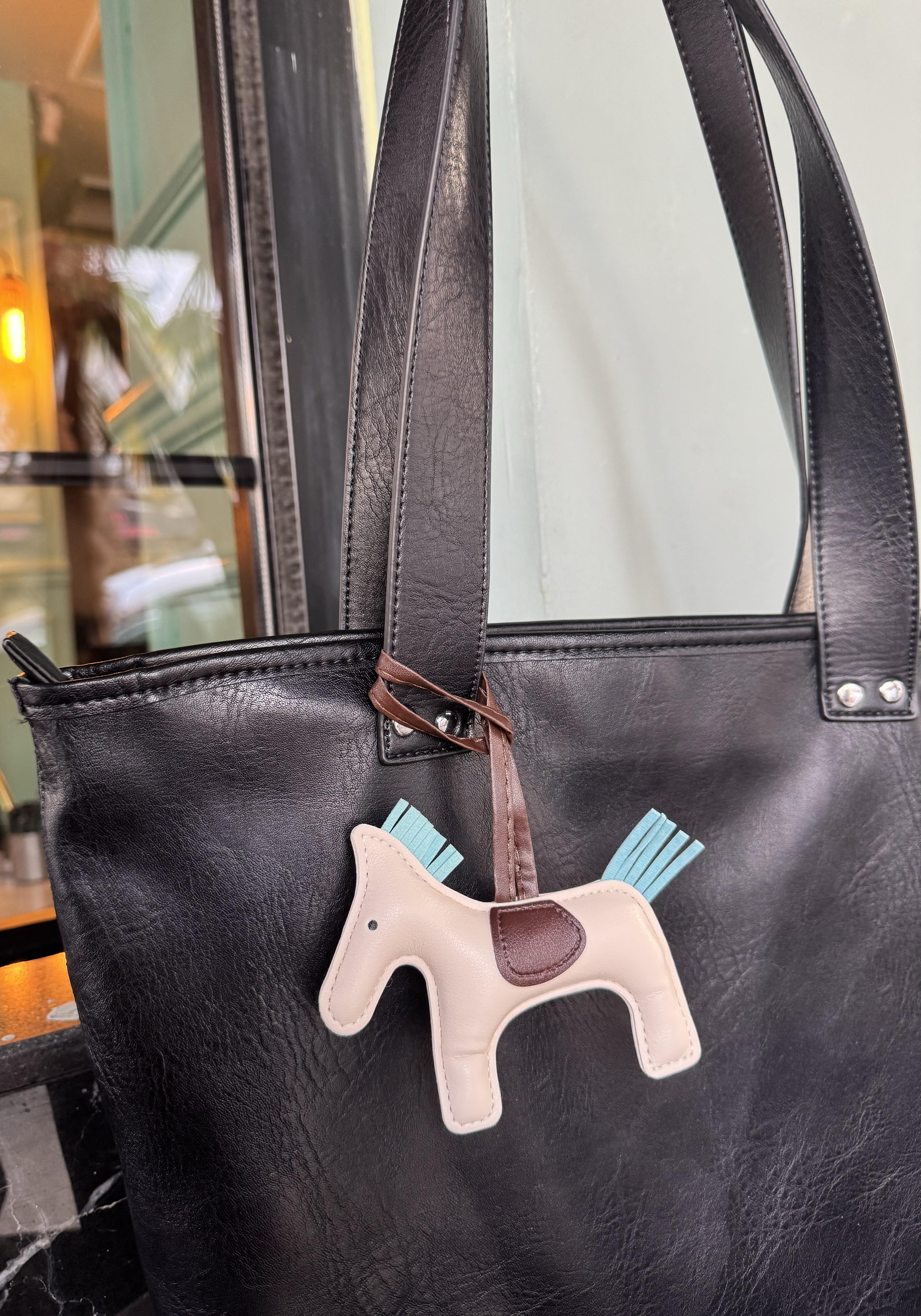 Horse Çanta Charmı Krem Turkuaz
