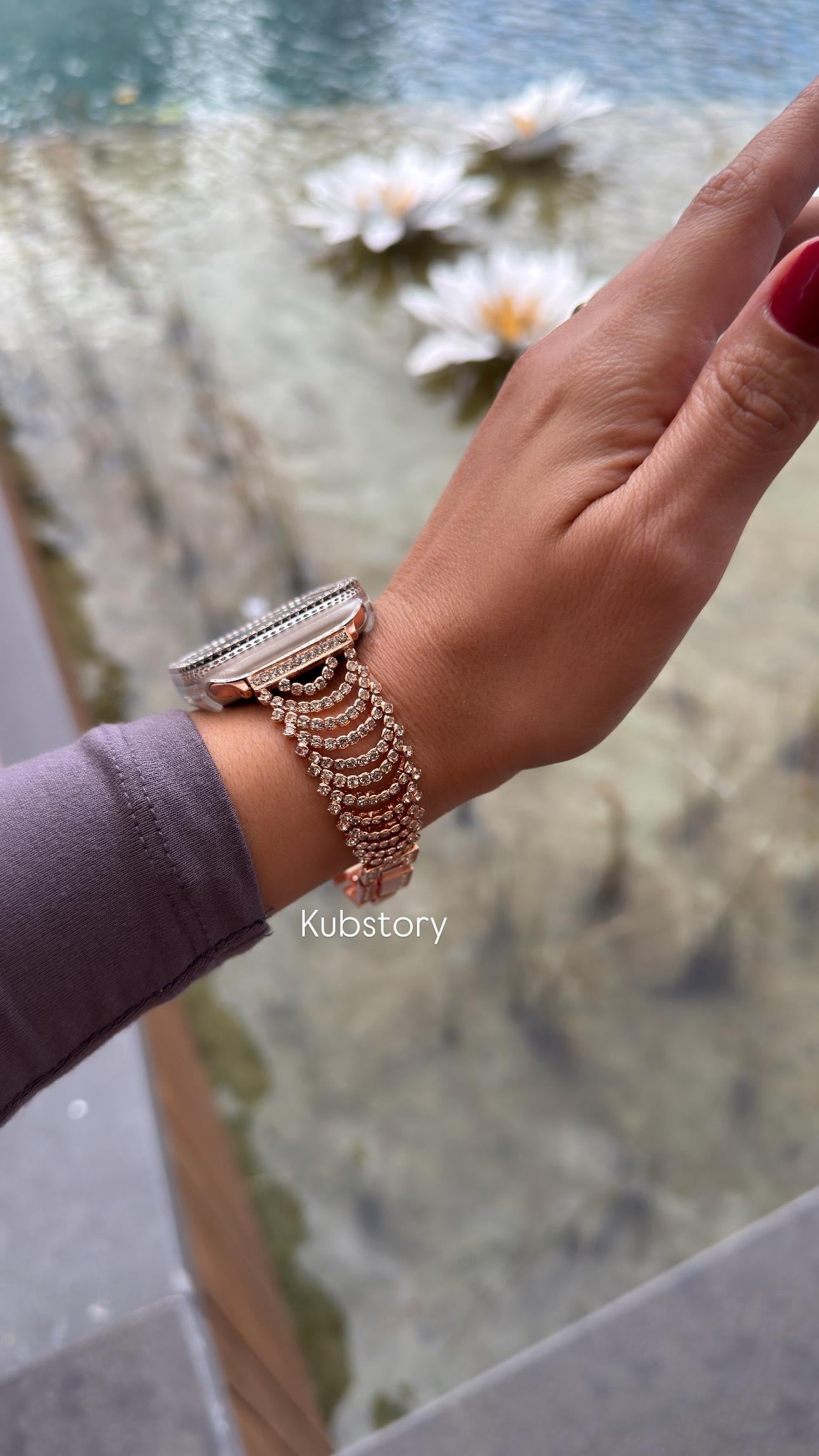 Jewel Spark Metal Kordon Rose