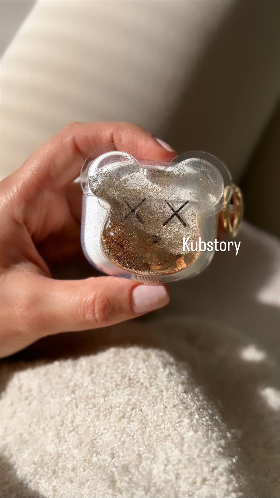 Kaws İçi Simli Airpods Kılıfı