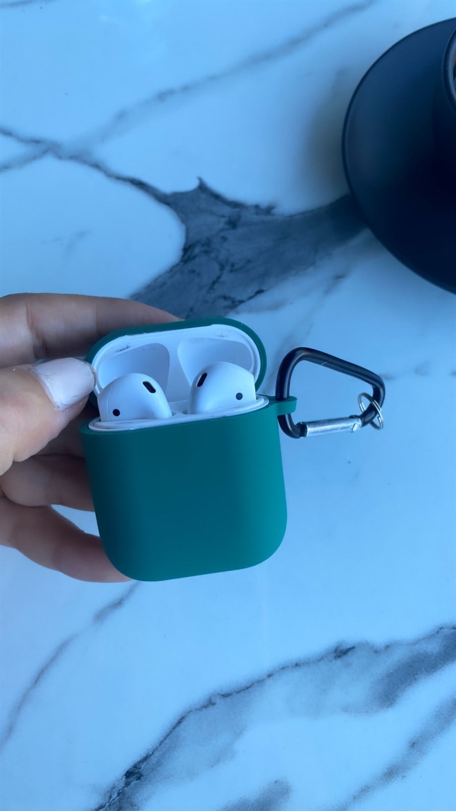 Lansman Dokulu Airpods Kılıfı Yeşil