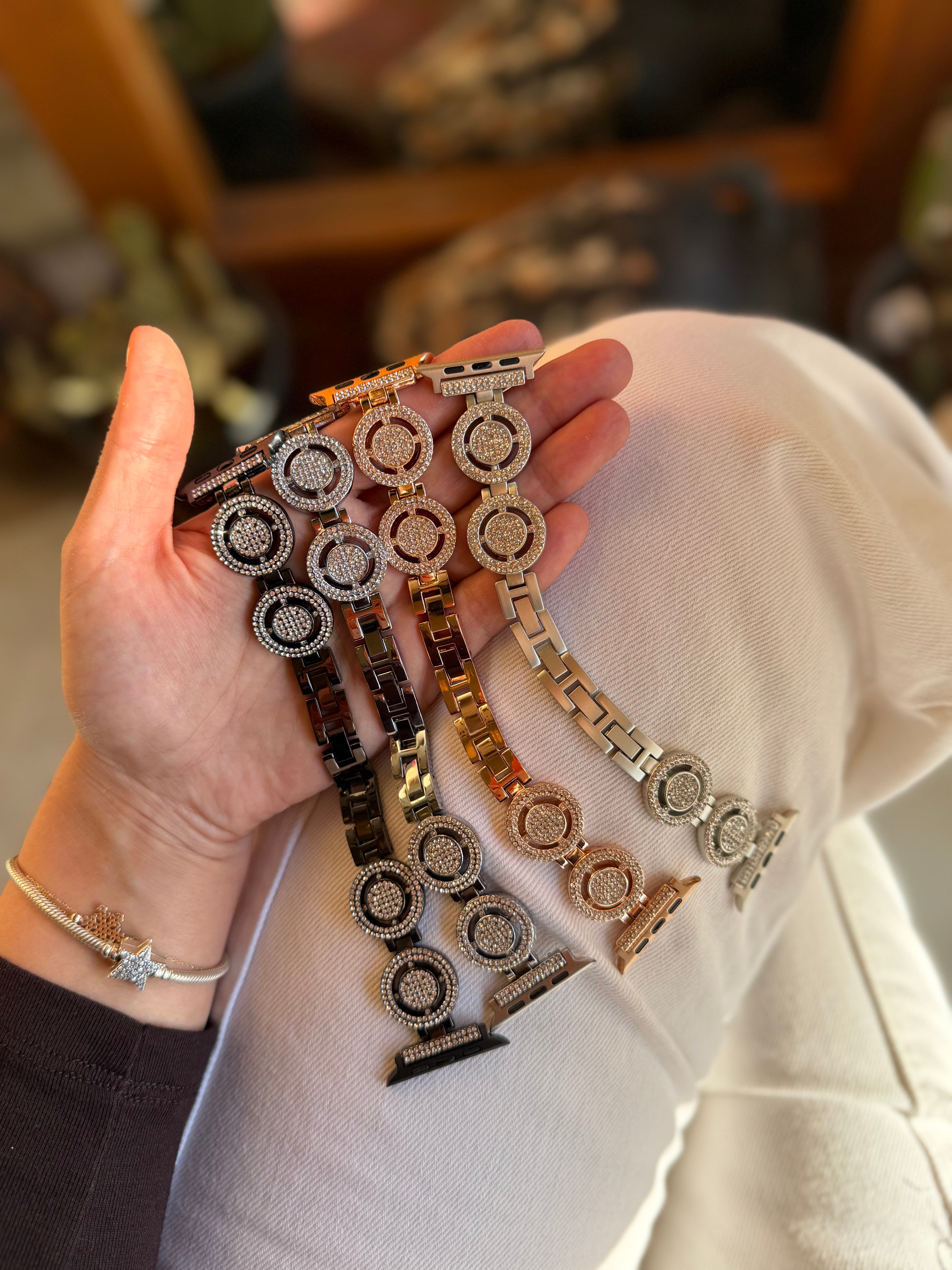 Luna Taşlı Applewatch Kordon