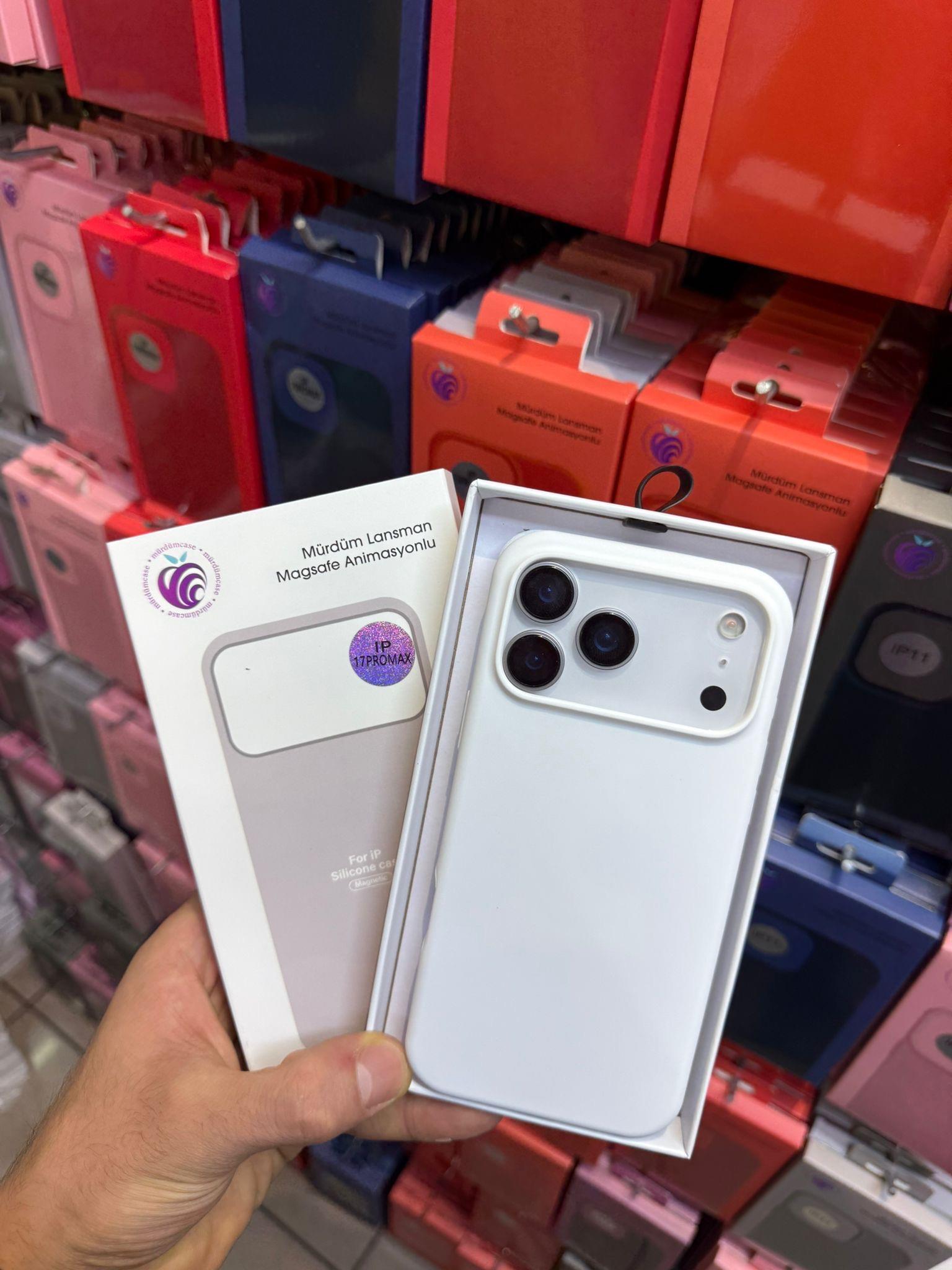 Magsafe İphone Telefon Kılıfı Beyaz 17 Serisi