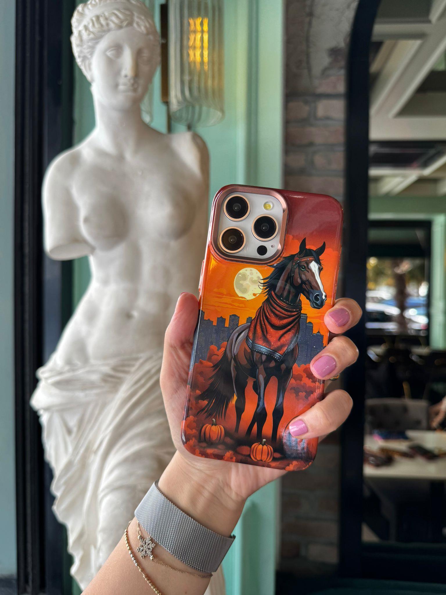 Magsafe İphone Telefon Turuncu Horse