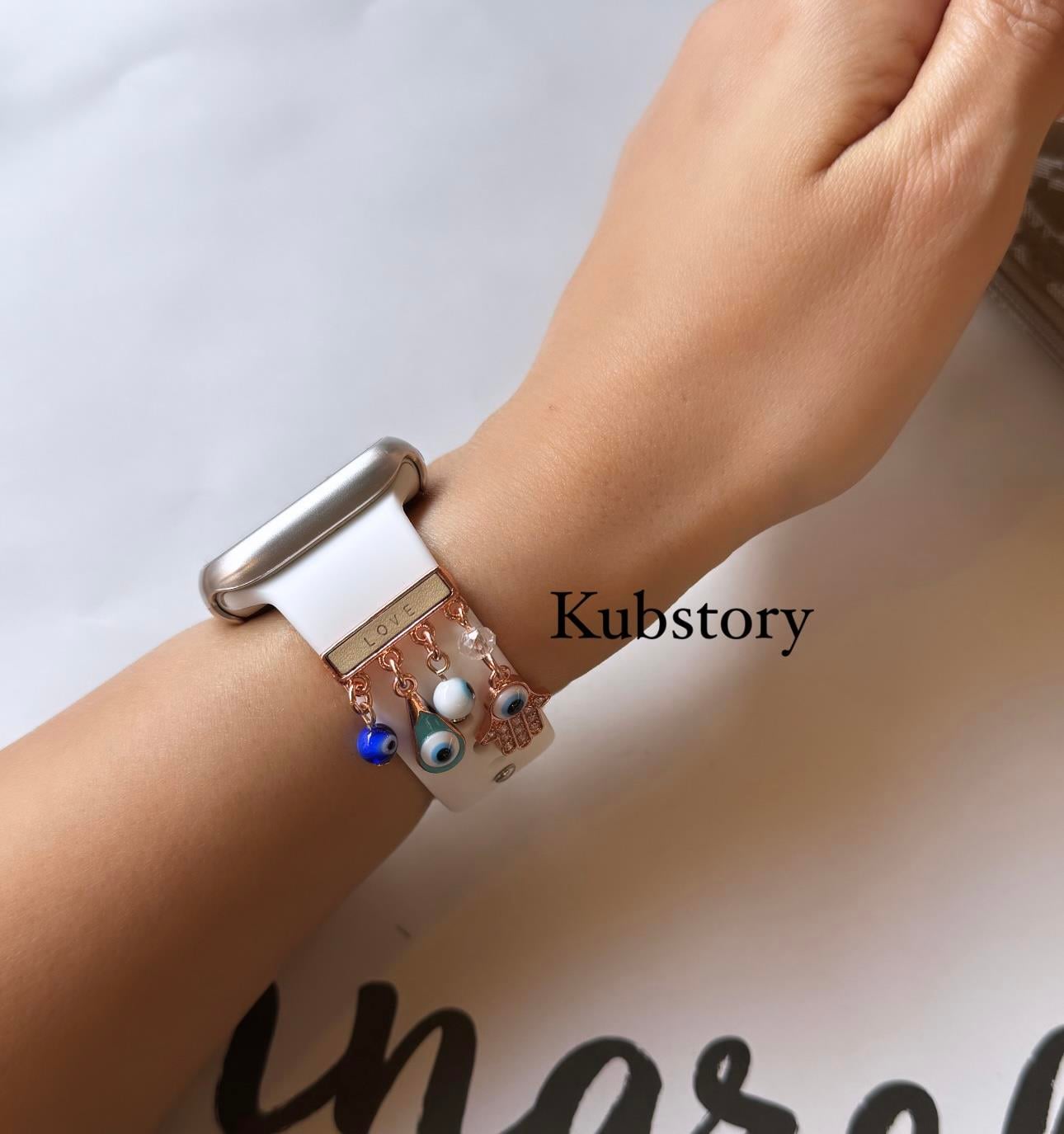 Nazar Boncuklu Sallantılı Watch Saat Charmı Love