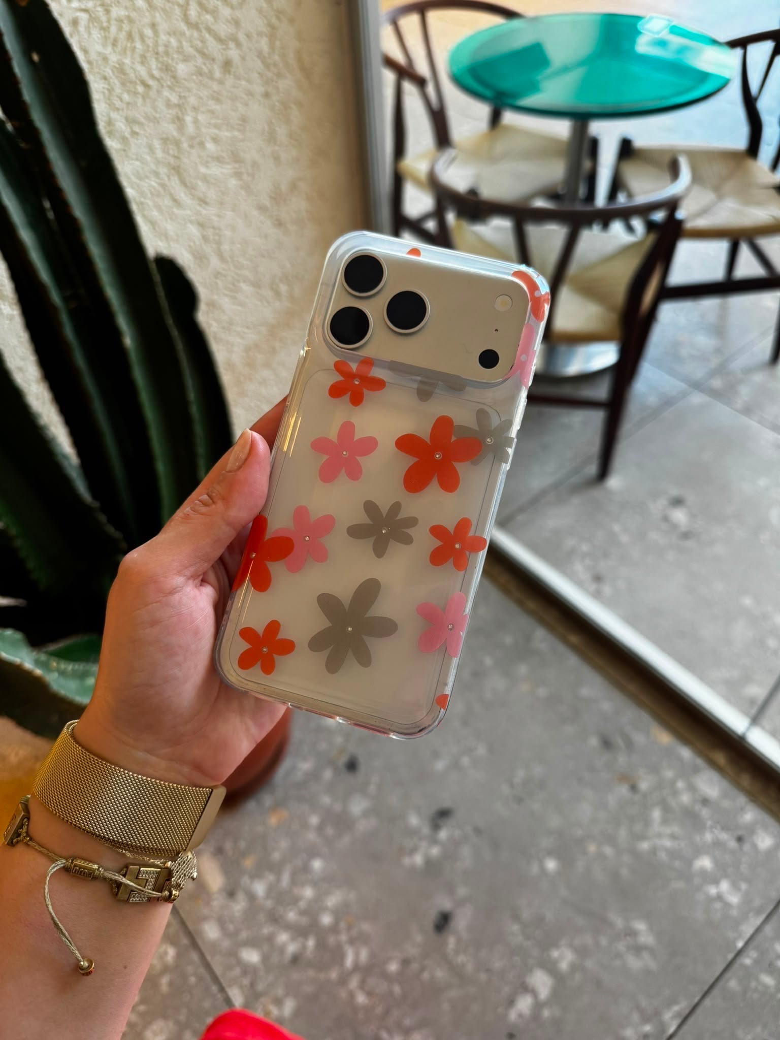 Orange Daisy İphone Telefon Kılıfı 