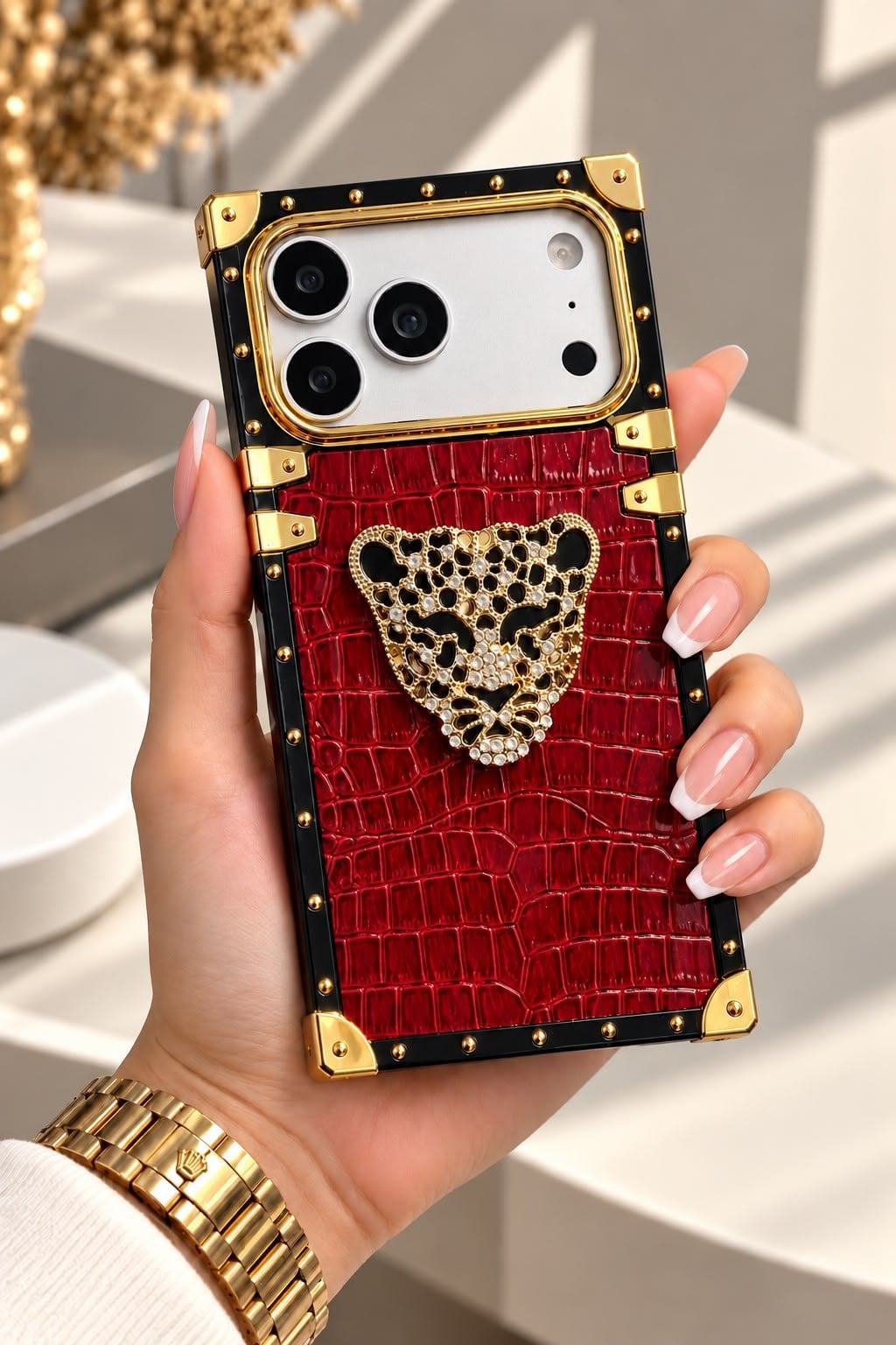 Panther Premium İphone Kılıf Kırmızı