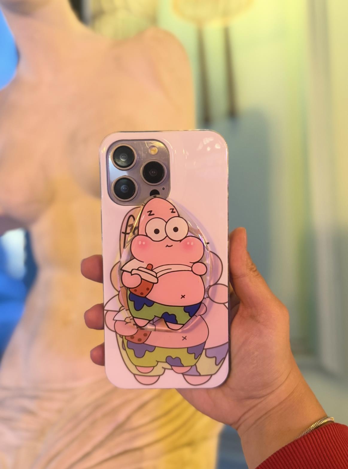 Patrick Desenli Magsafe Popsocketli İphone Telefon Kılıfı