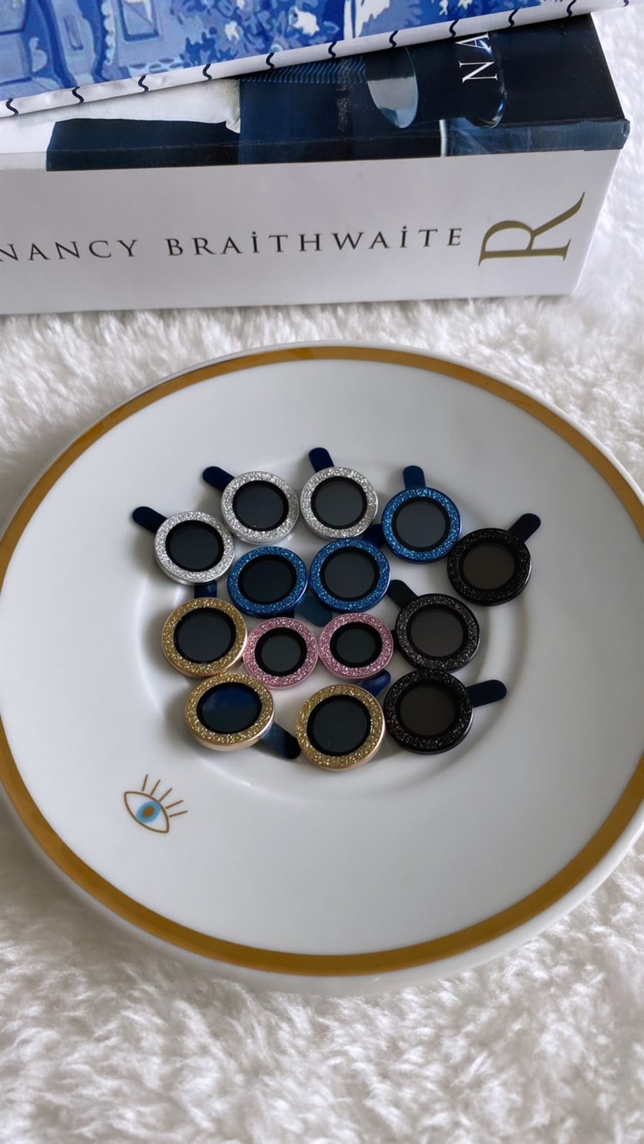 Simli Kamera Koruyucu Lens Pembe