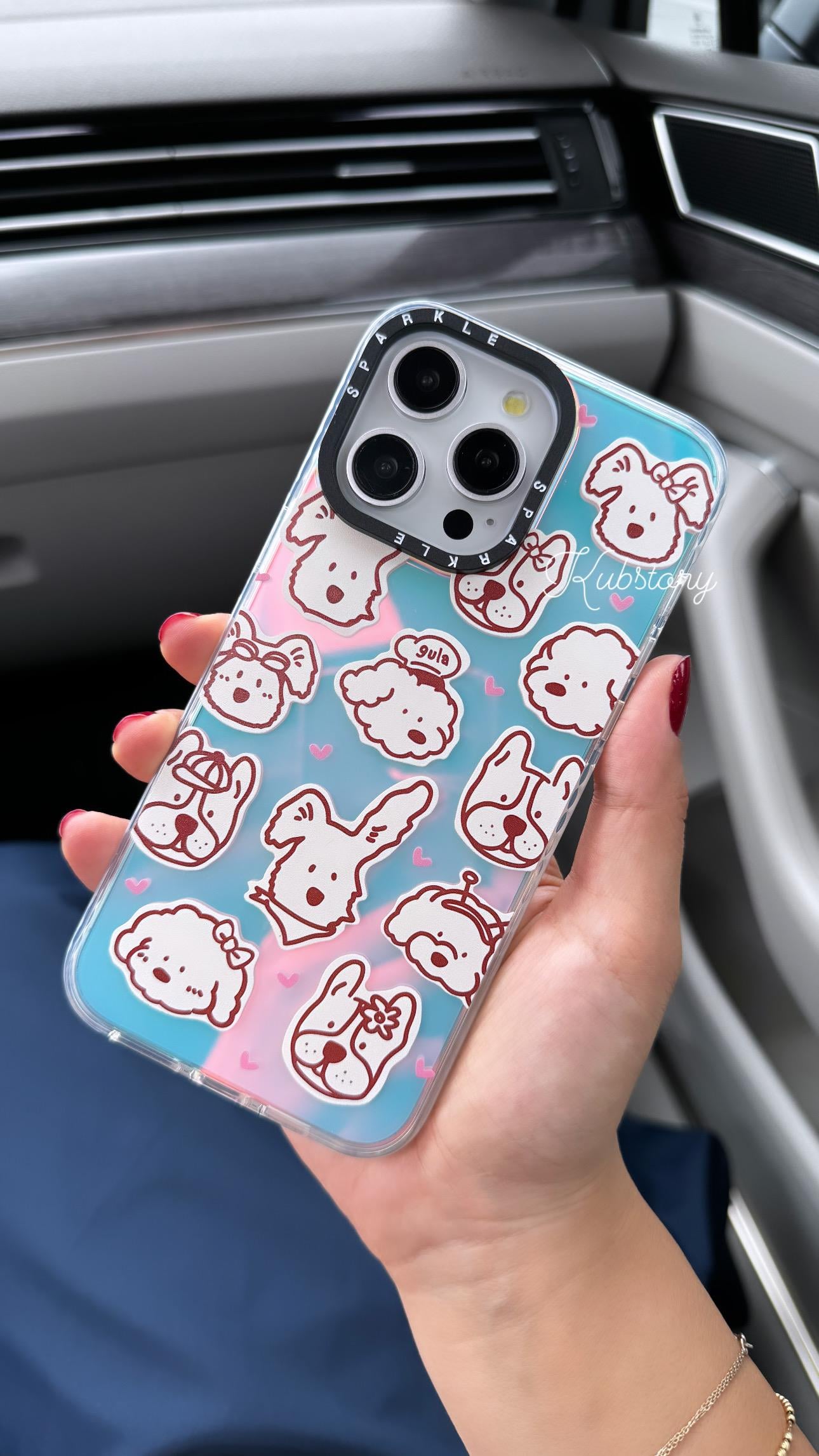 Sparkle İphone Telefon Kılıfı Dogs