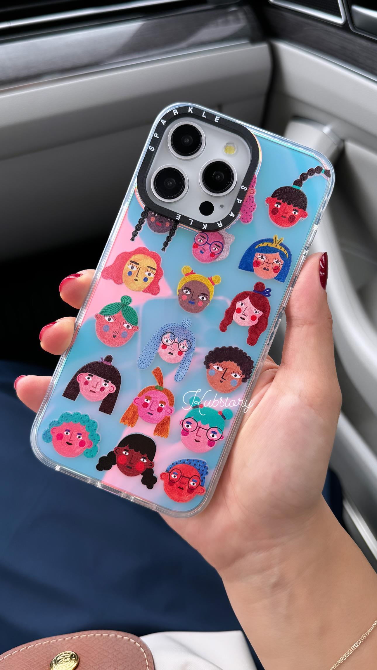 Sparkle İphone Telefon Kılıfı Faces