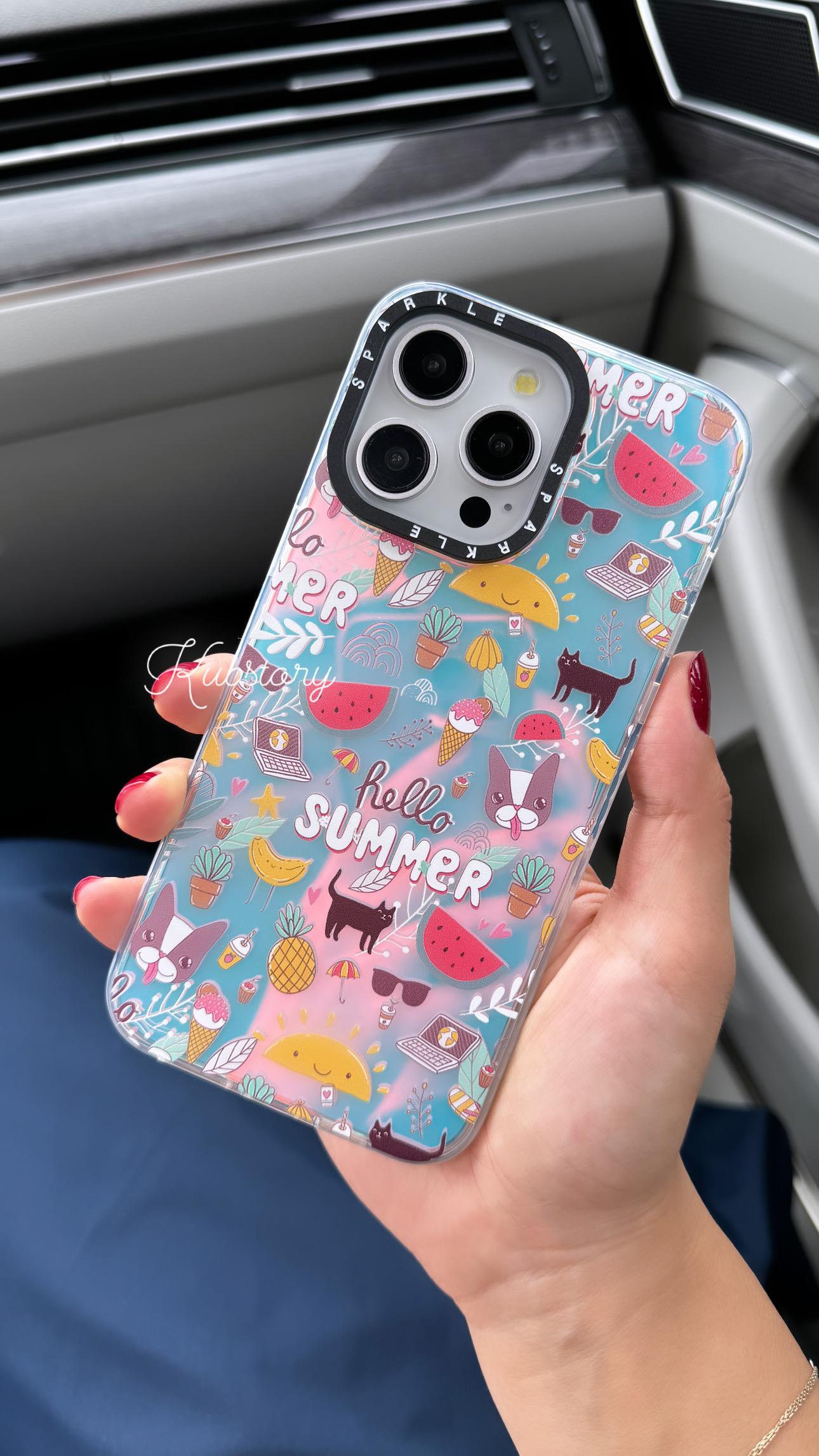 Sparkle İphone Telefon Kılıfı Hello Summer