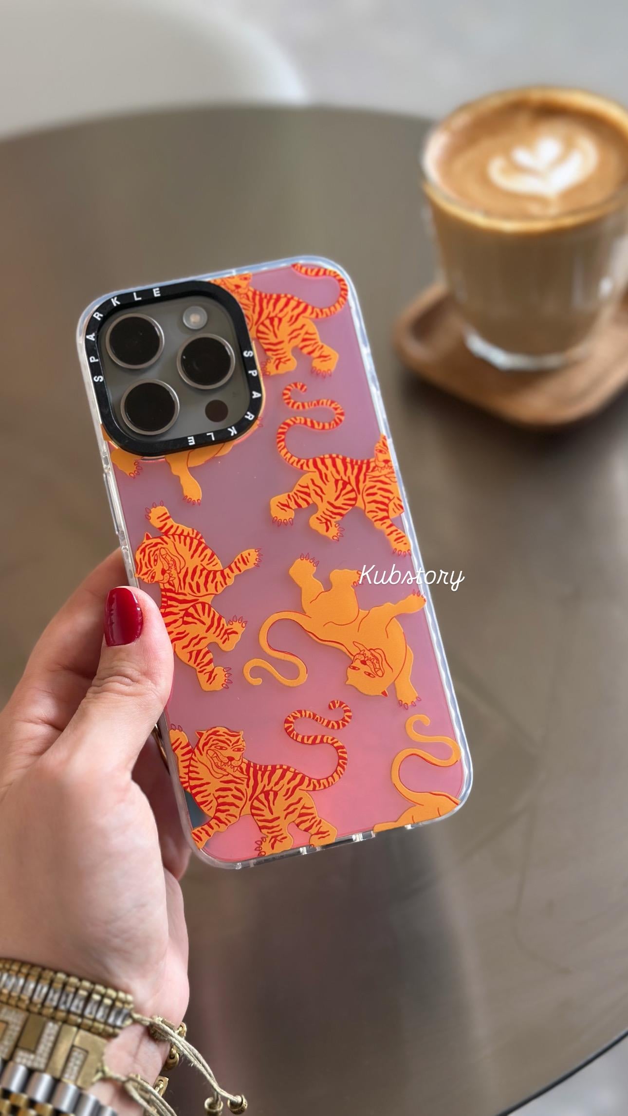 Sparkle İphone Telefon Kılıfı Kaplan