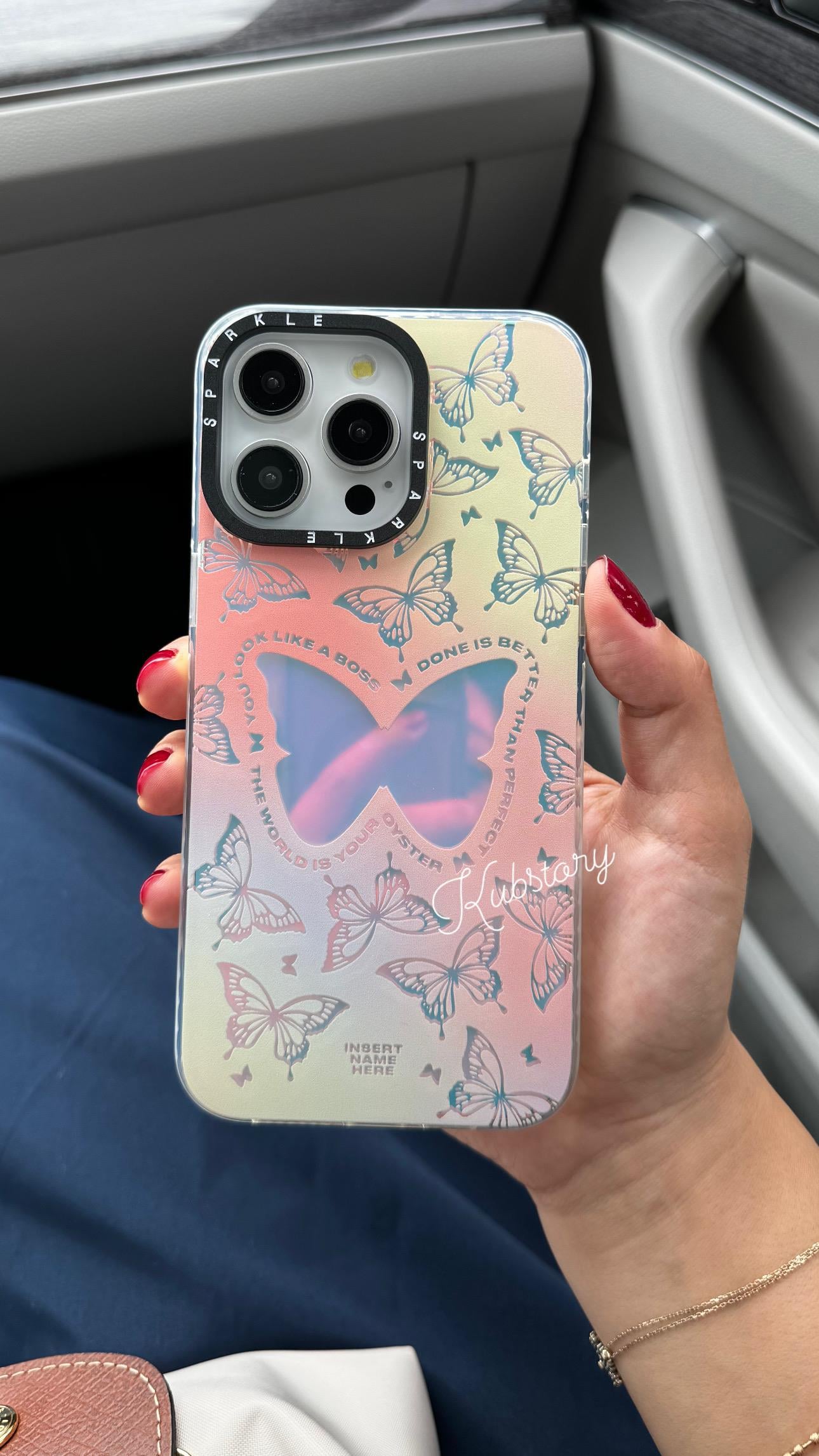 Sparkle İphone Telefon Kılıfı Kelebek