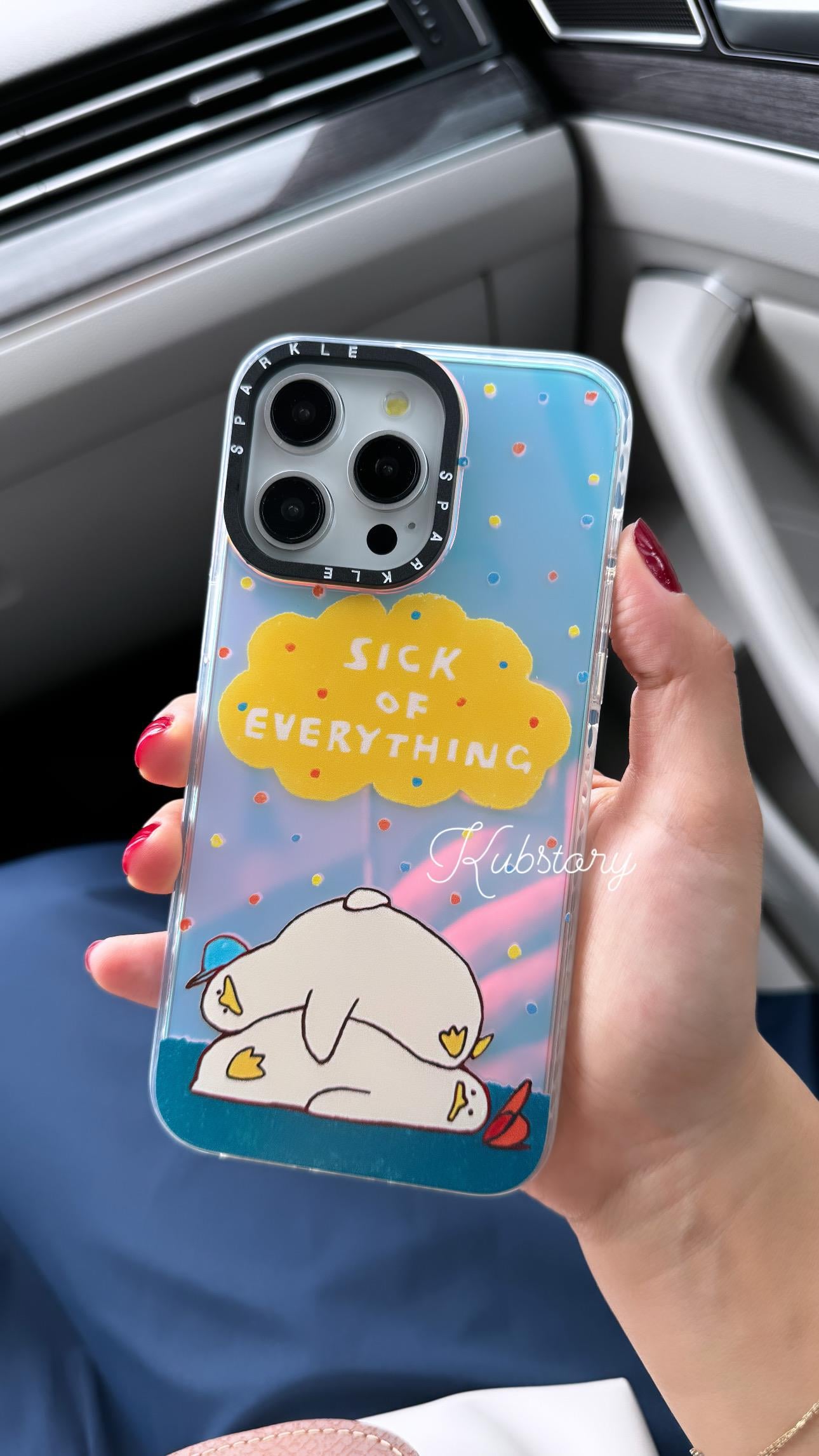 Sparkle İphone Telefon Kılıfı Sick Of Everything