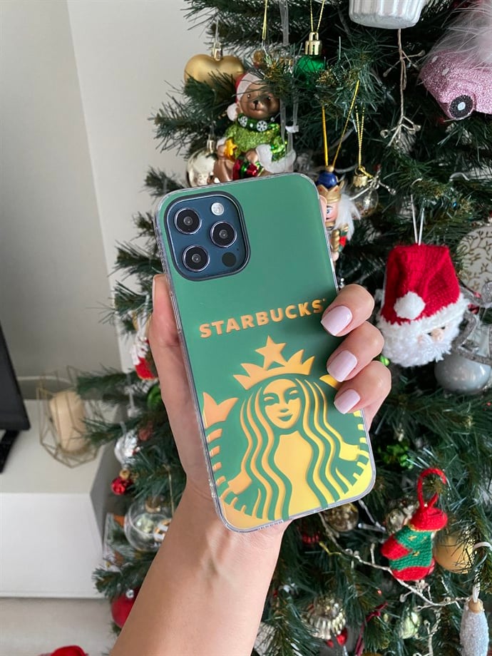 Starbucks İphone Telefon Kılıfı Yeşil