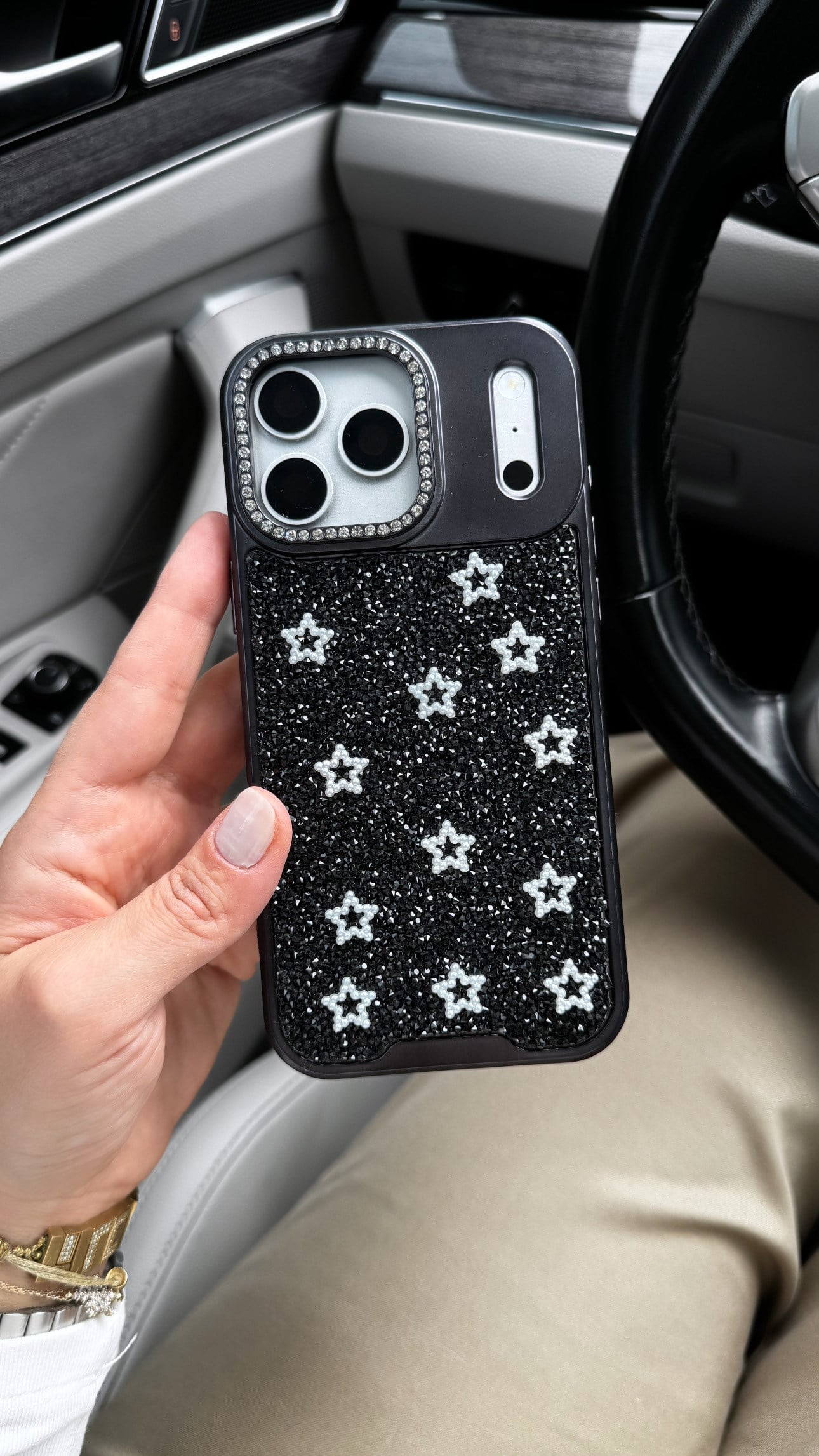 Twinkle Star İphone Telefon Kılıfı Siyah