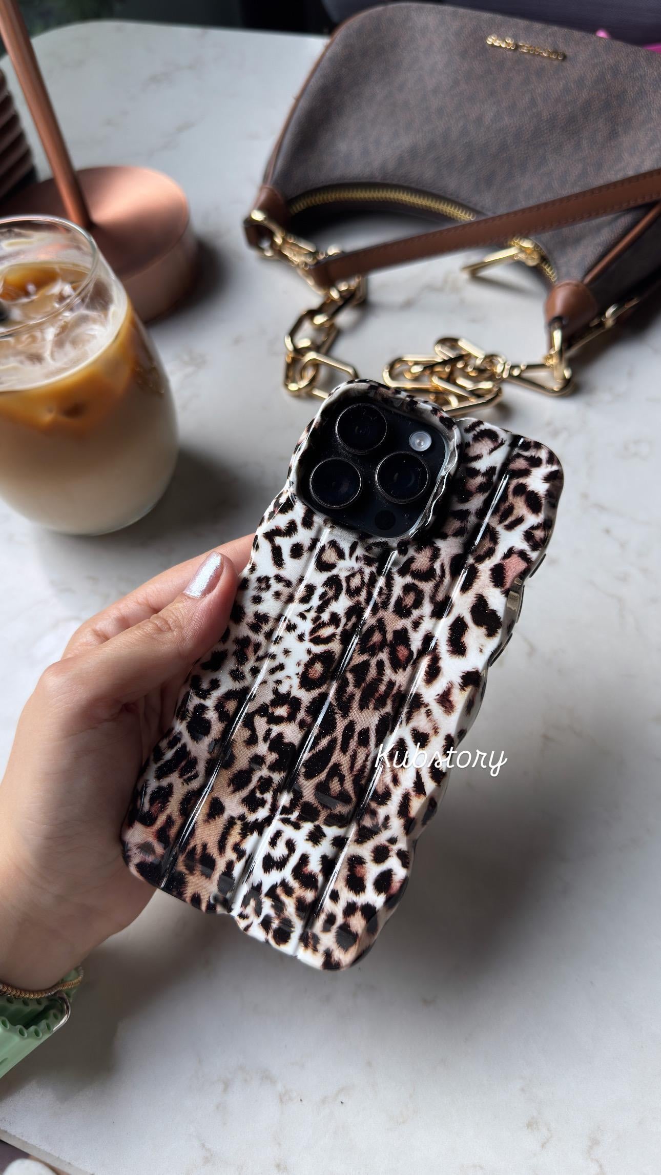 Wildrop Leopar İphone Telefon Kılıfı Açık Renk Leopar