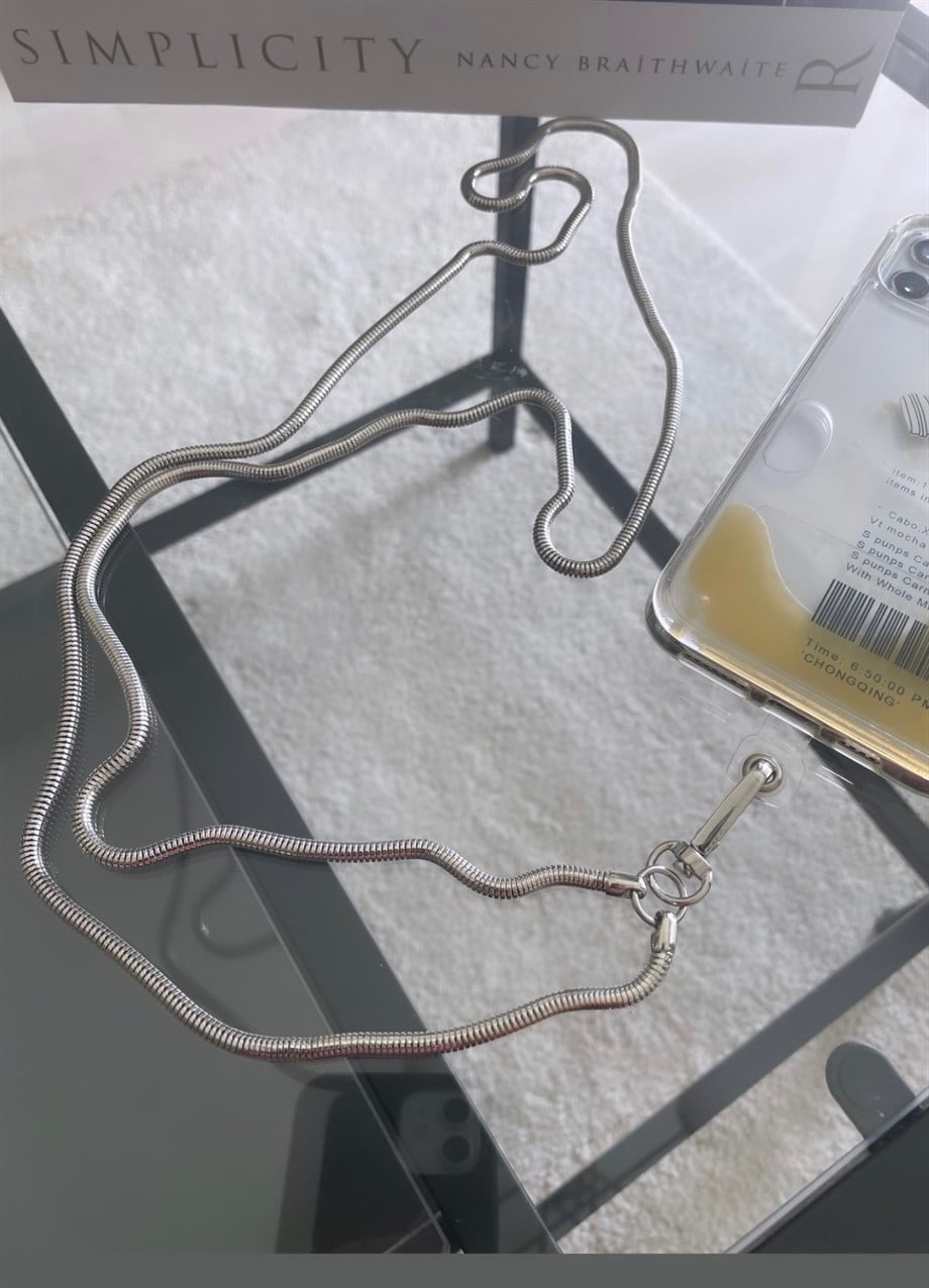Yay Model Telefon Askısı Gümüş