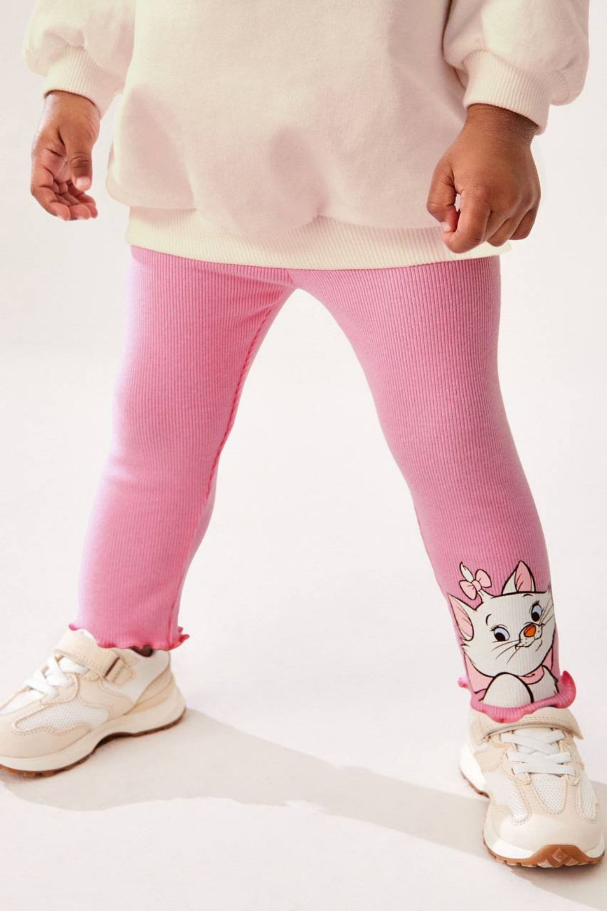 Kız Çocuk 3 İplik Aristocats Baskı Taytlı Takım