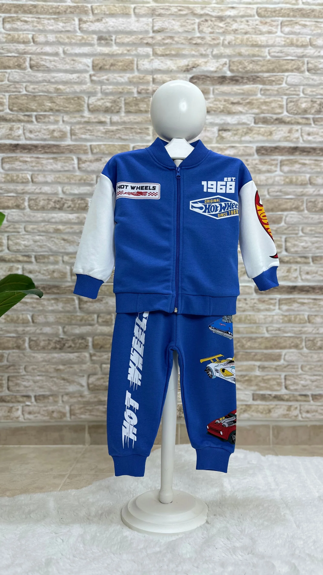 3 İplik Fermuarlı Hot Wheels Saks İkiki Takım