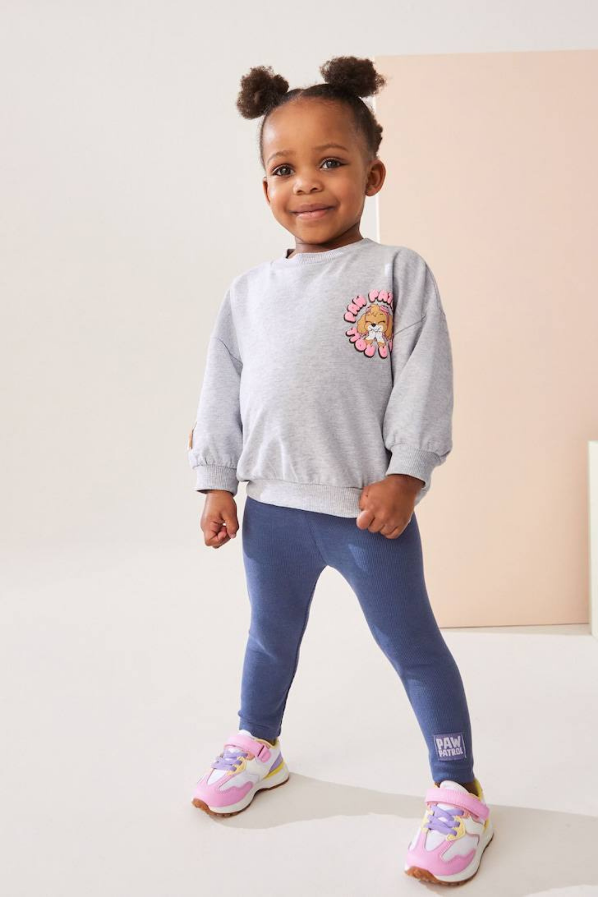 Kız Çocuk 3 İplik Gri Pawpatrol Taytlı Takım
