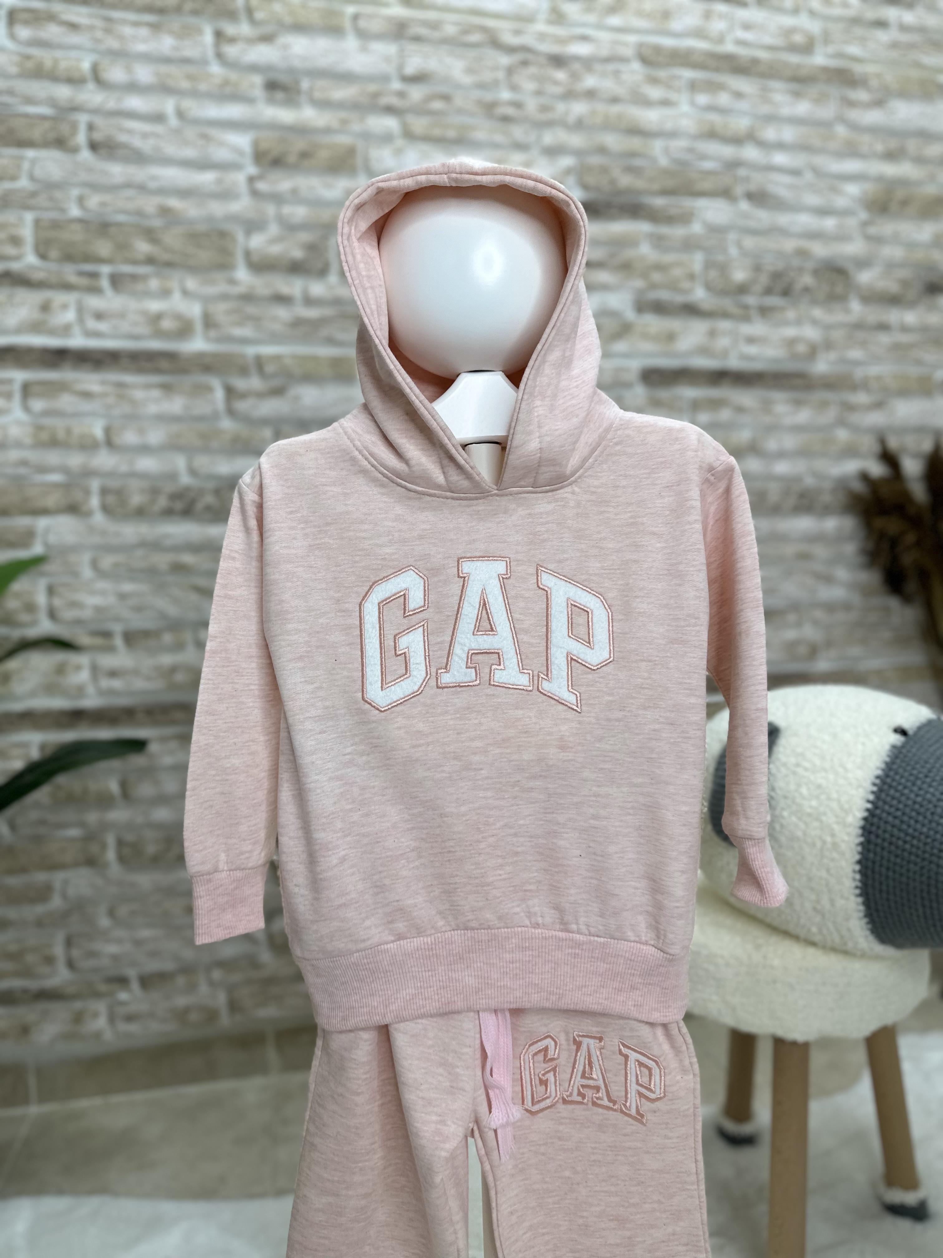 3 İplik Kapüşonlu Gap Pembe İkili Takım