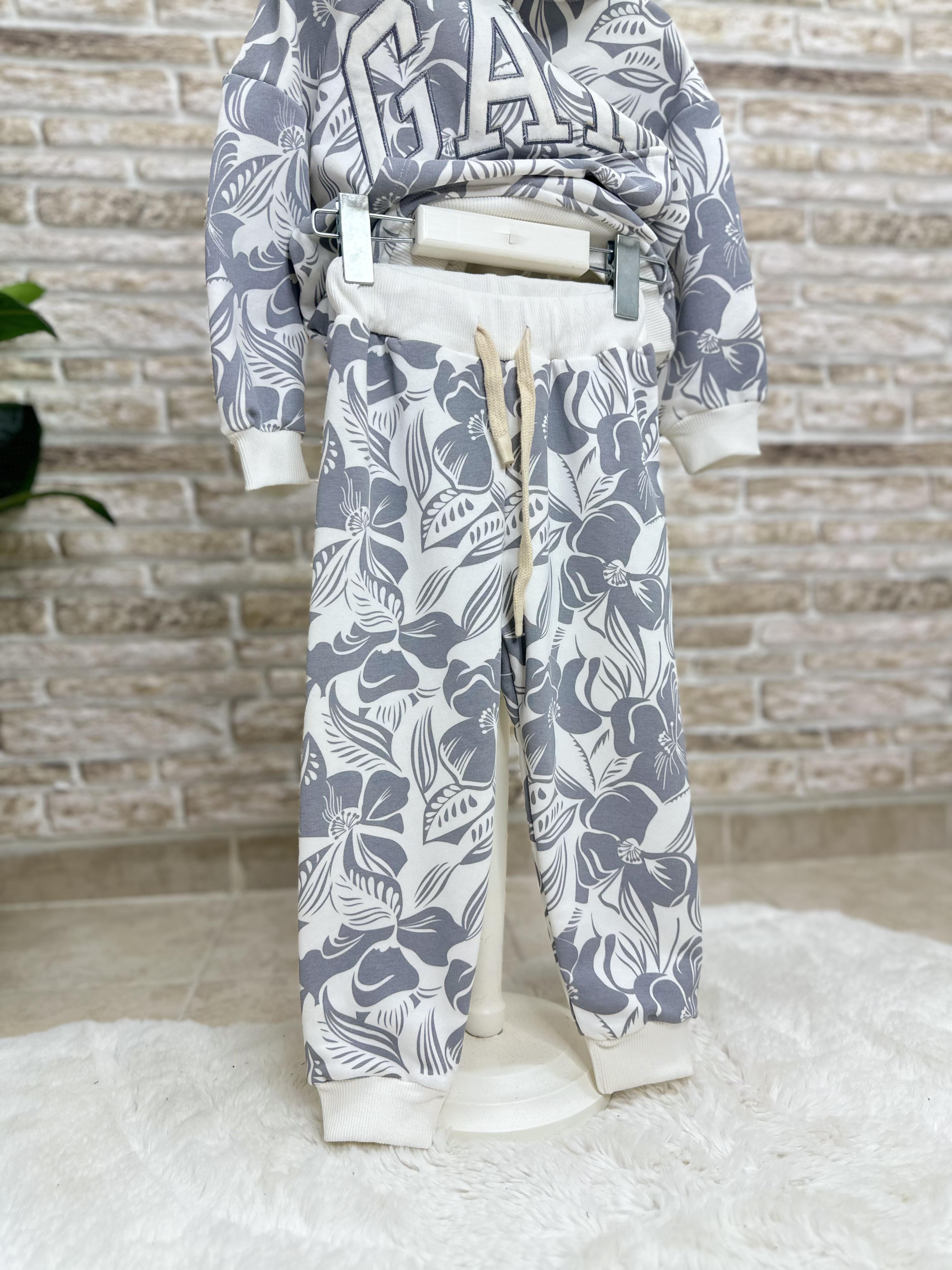 Unisex Çocuk 3 İplik Kapüşonlu Gap Takım