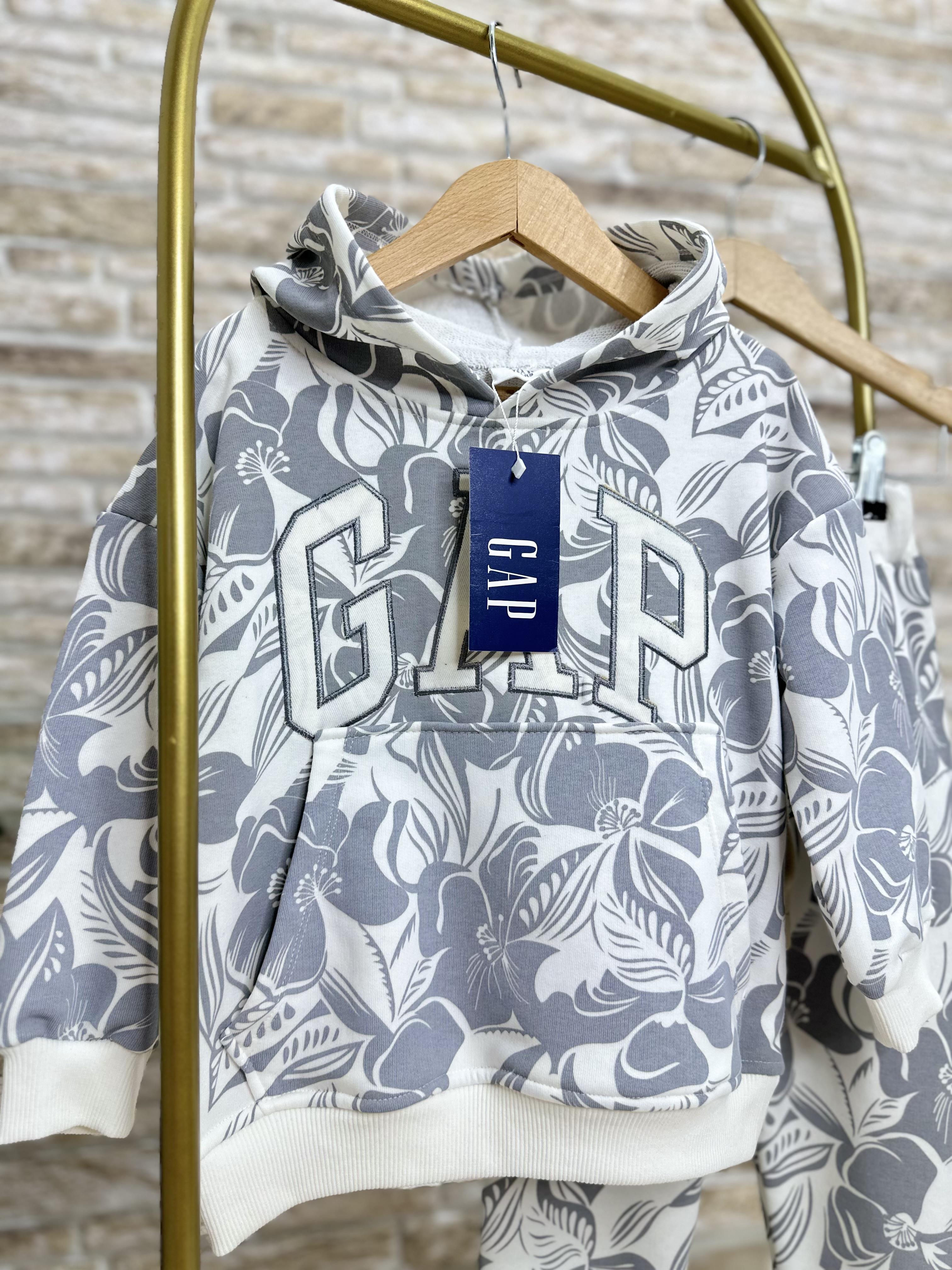 Unisex Çocuk 3 İplik Kapüşonlu Gap Takım