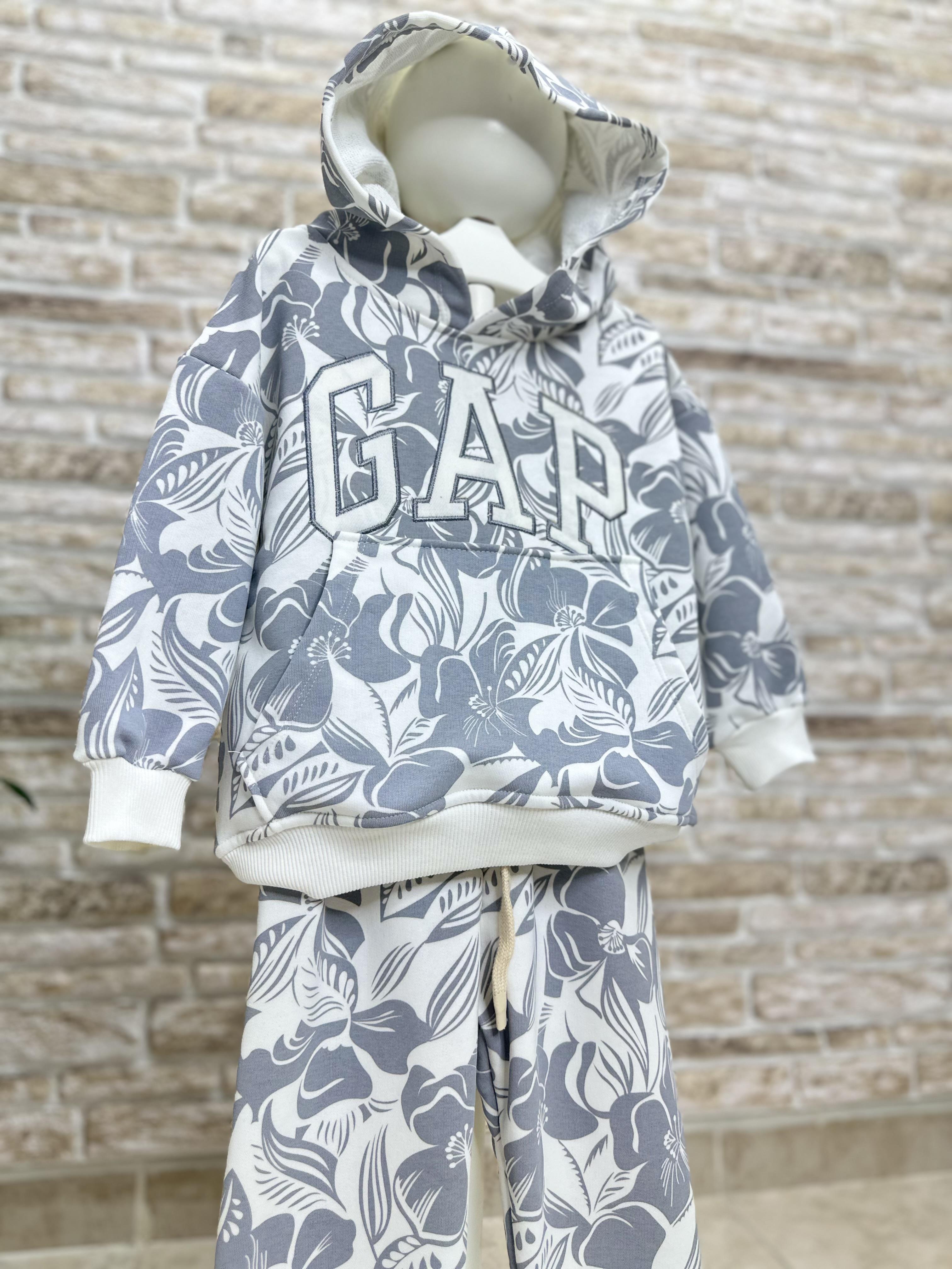 Unisex Çocuk 3 İplik Kapüşonlu Gap Takım