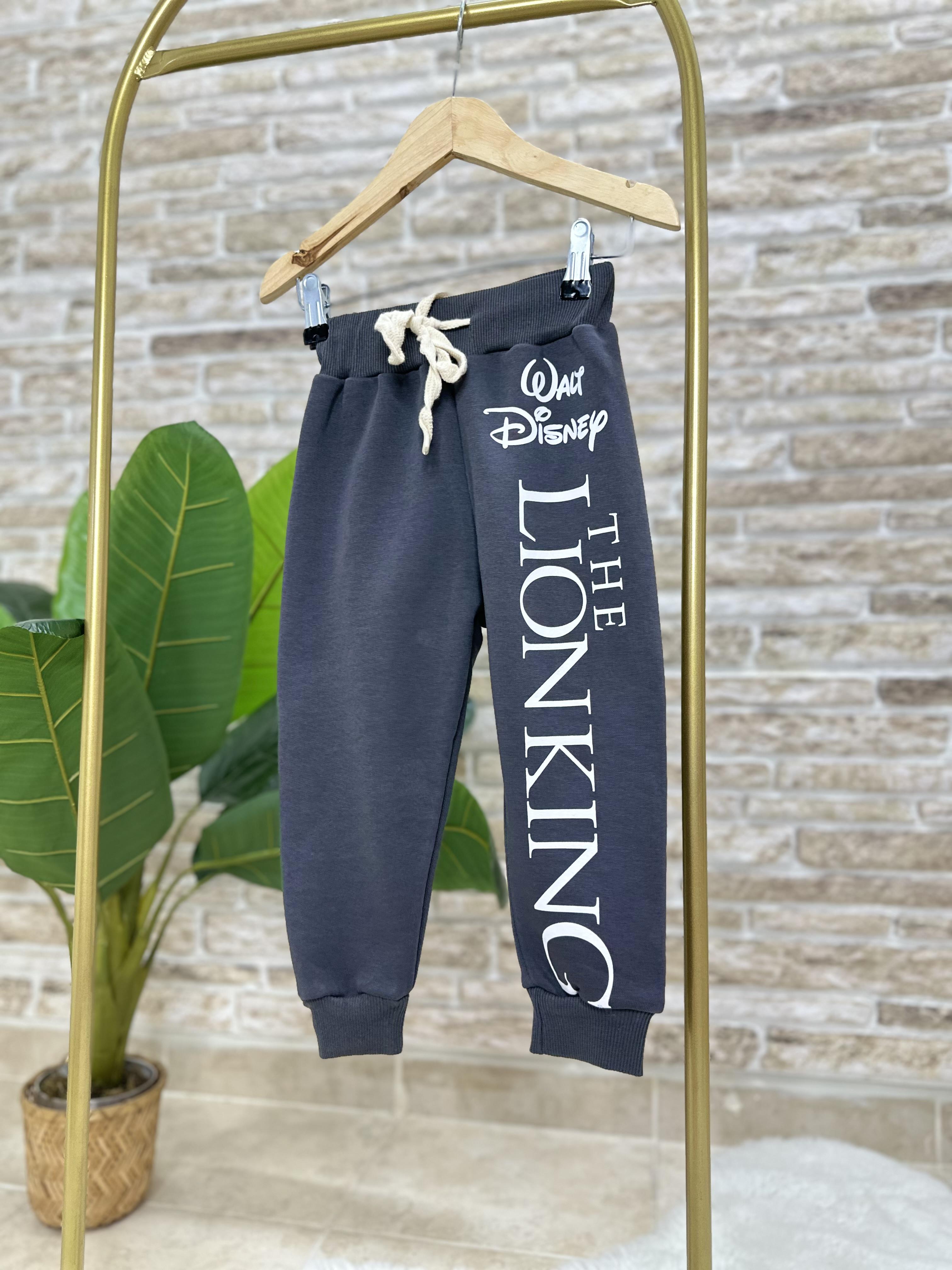 Erkek Çocuk 3 İplik Lion King Anrasit Takım