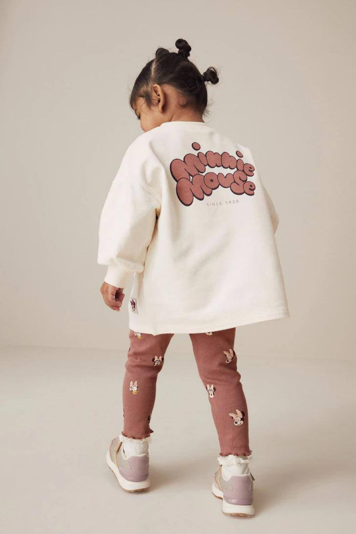 Kız Çocuk 3 İplik Minnie & Daisy Pullu Tayt Takım