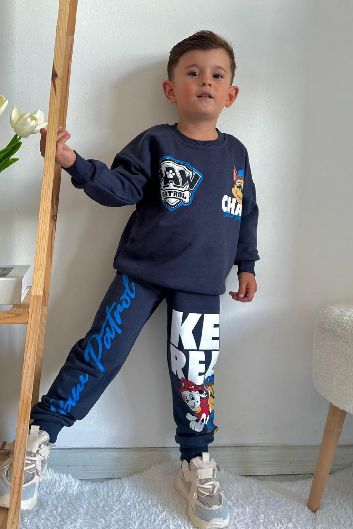 Erkek Çocuk 3 İplik Pawpatrol Lacivert Takım