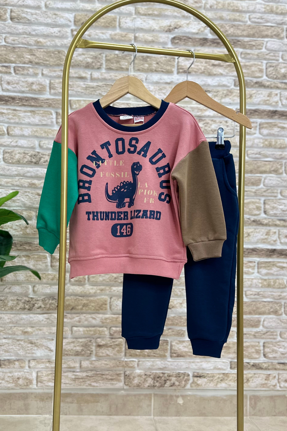 Unisex Çocuk 3 İplik Thunder İkili Takım