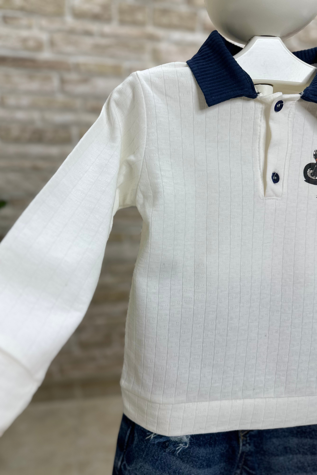 Ayıcıklı Polo Yaka Tshirt