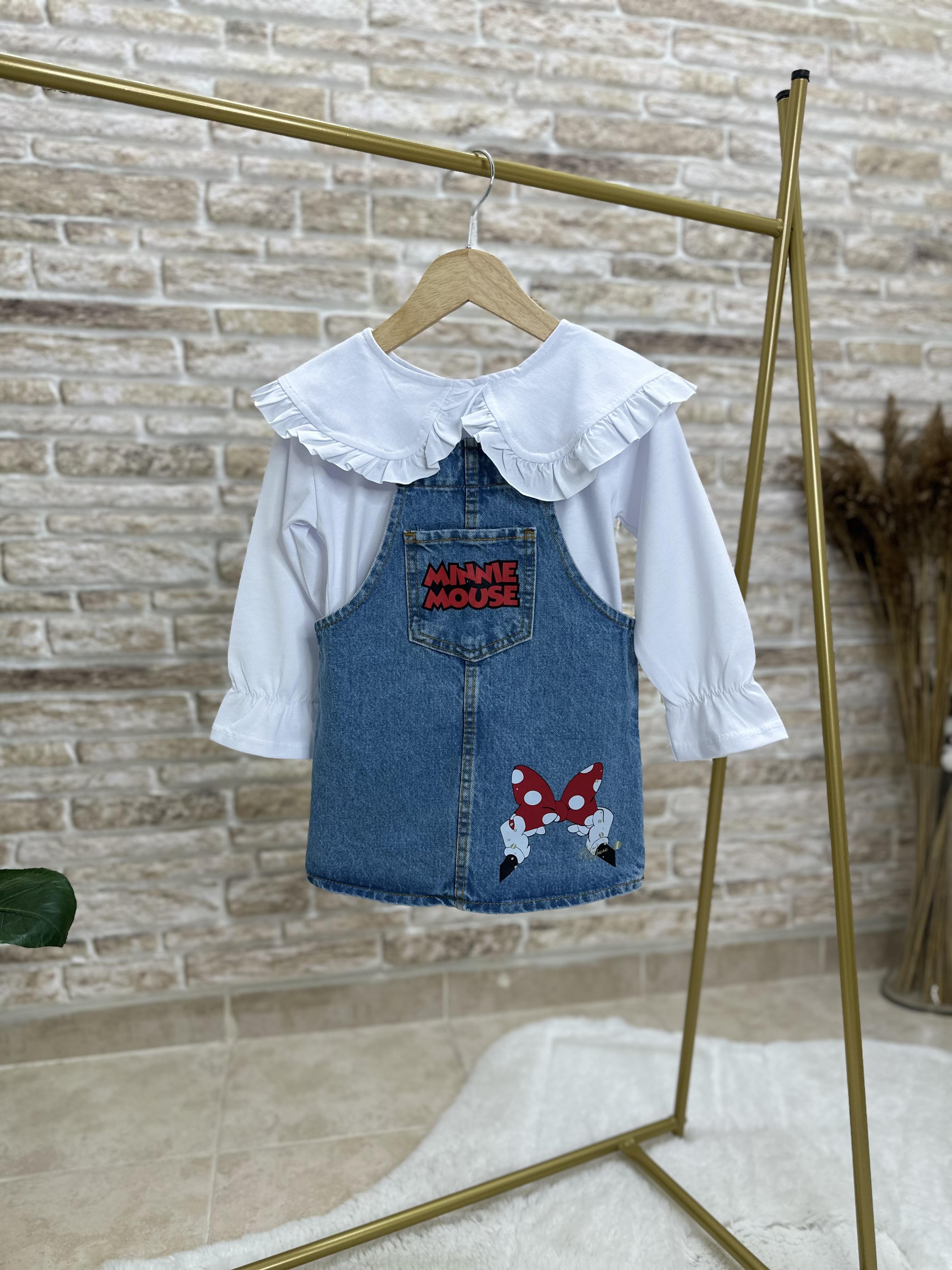 Kız Çocuk Bebe Yakalı Beyaz Bluz