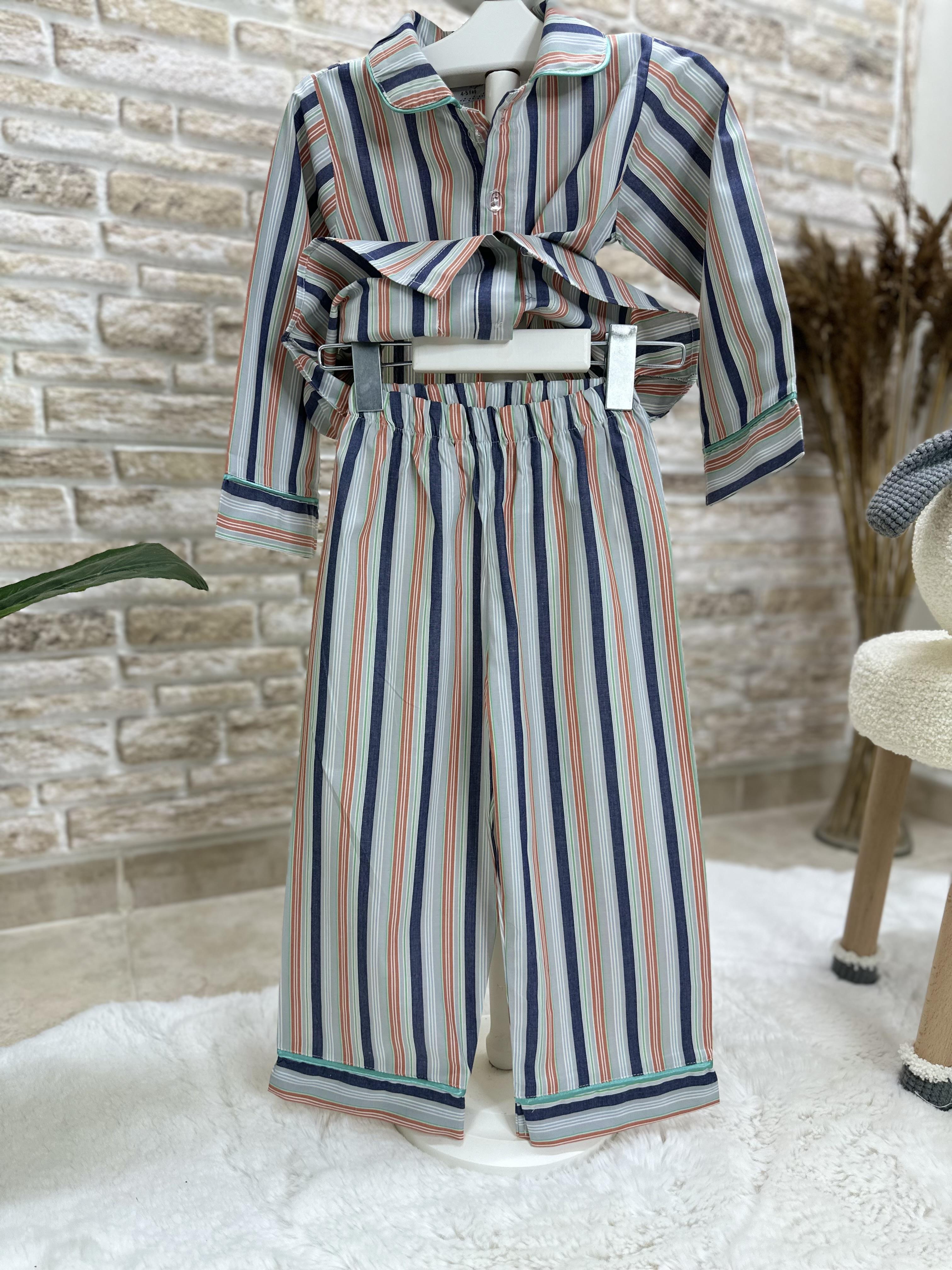 Çizgili Erkek Pijama Takımı