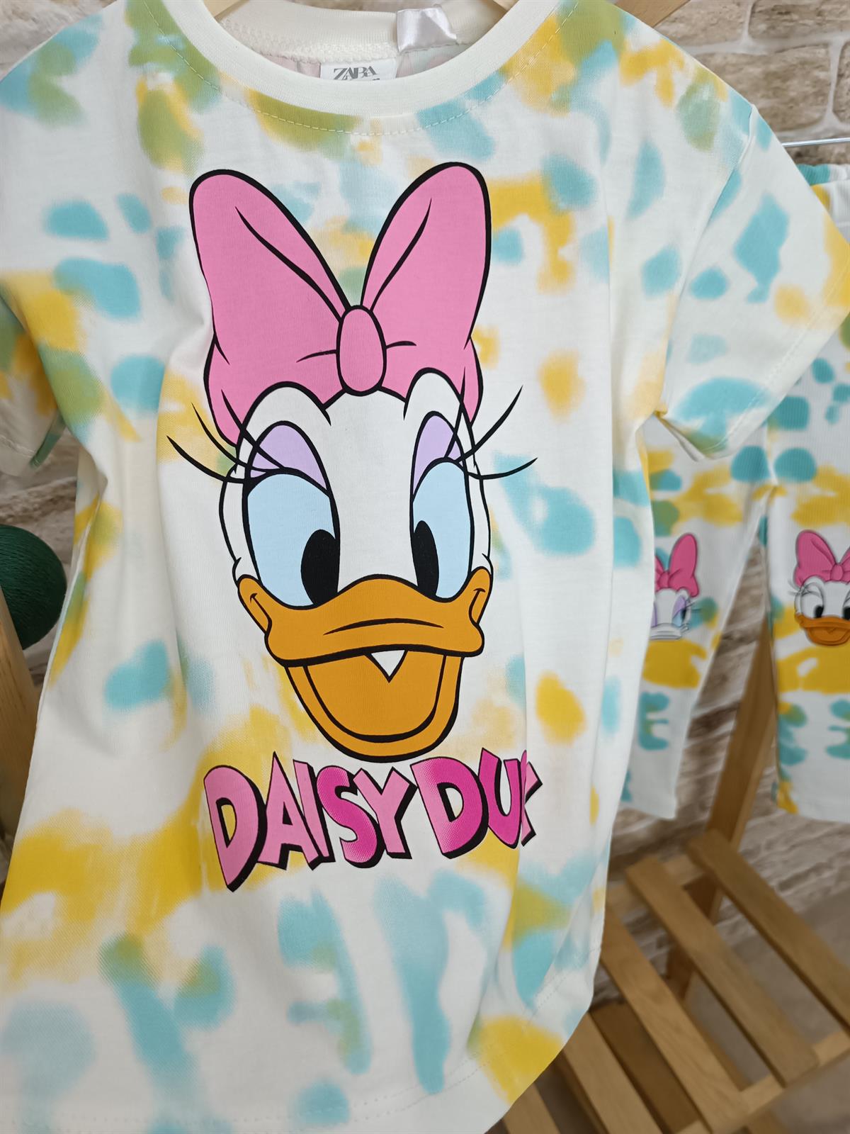 Daisy Baskılı Fitilli Taytlı Takım