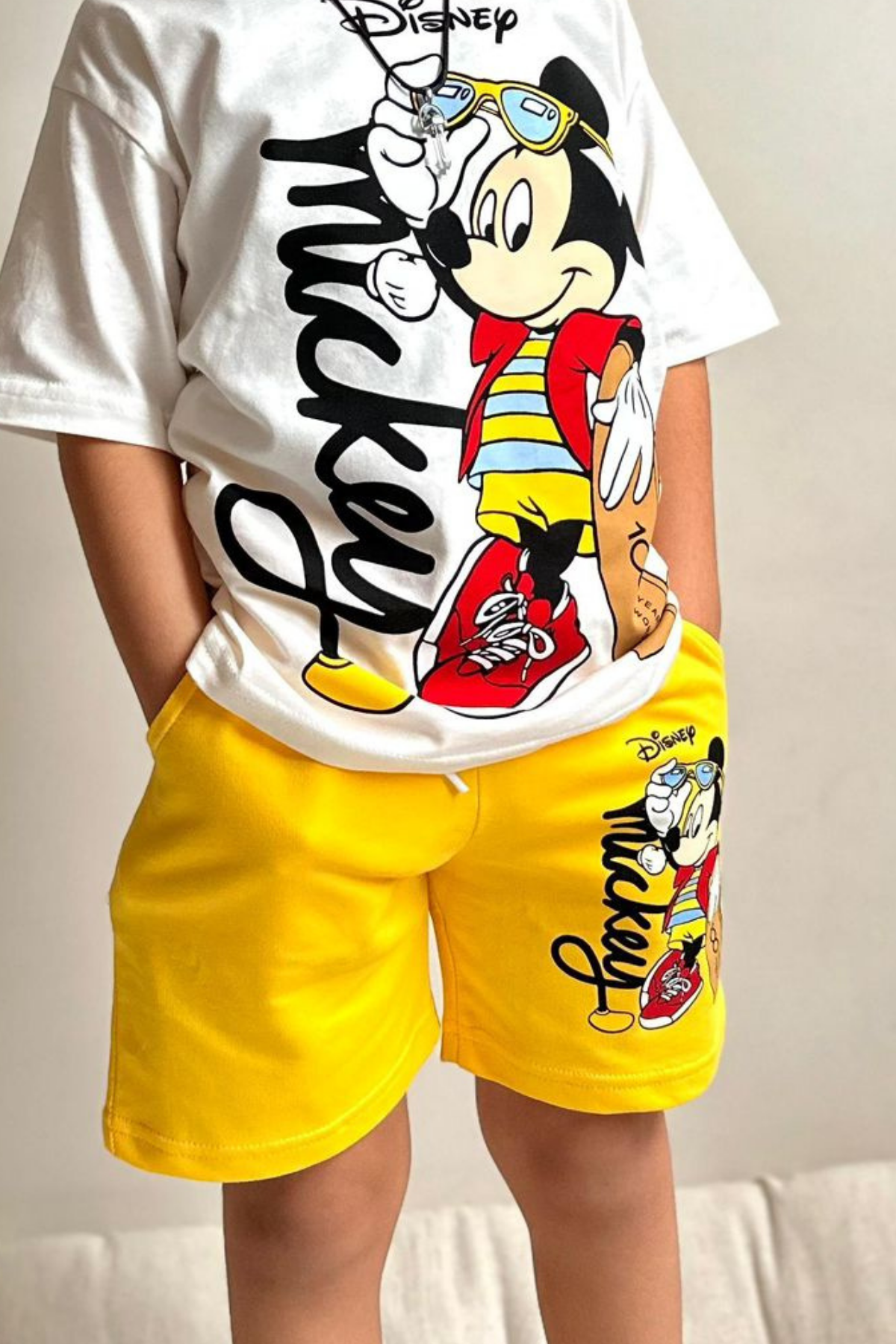 Disney Sarı Şortlu Takım