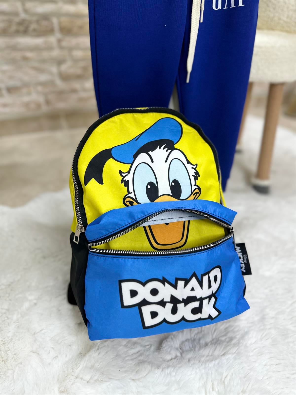 Donald Duck Baskılı Sarı Laci Çanta