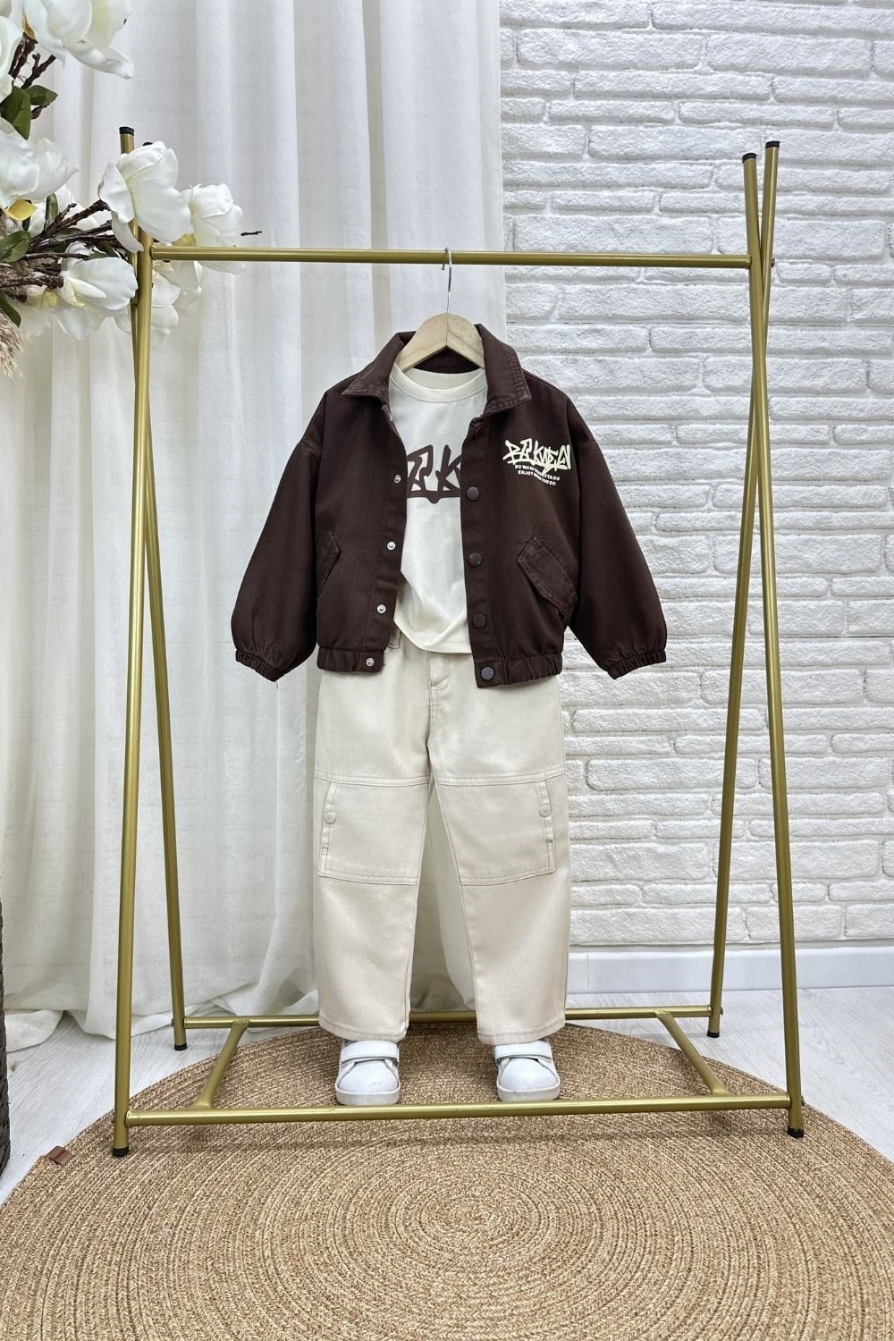 Erkek Çocuk 3lü Tshirt Dahil Bomber Ceket Takım