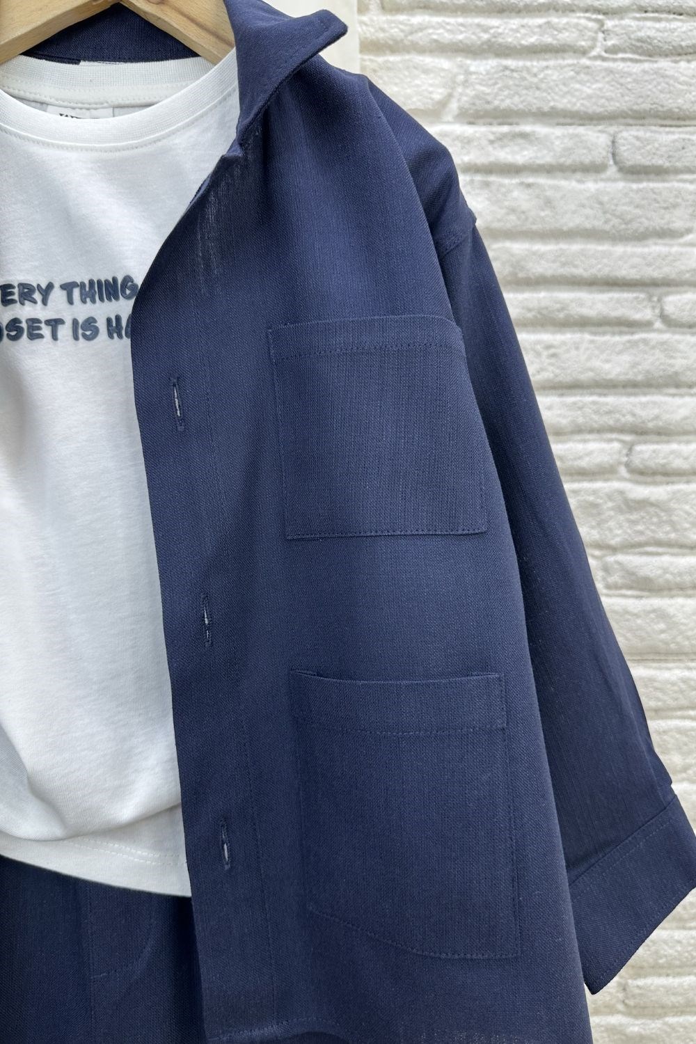 Erkek Çocuk 3lü Tshirt Dahil Keten Laci Takım