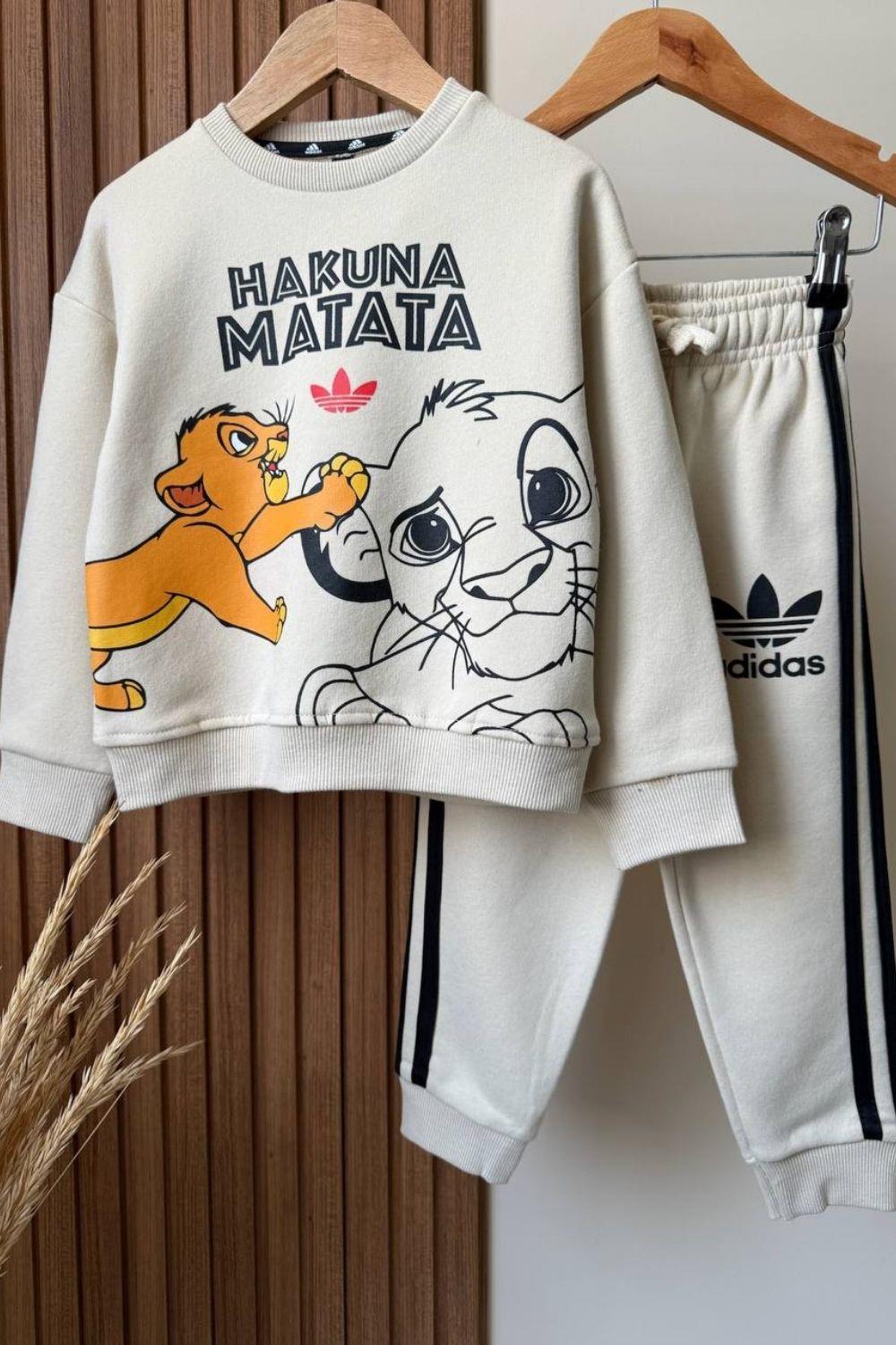 Erkek Çocuk Hakuna Krem Adids Takım
