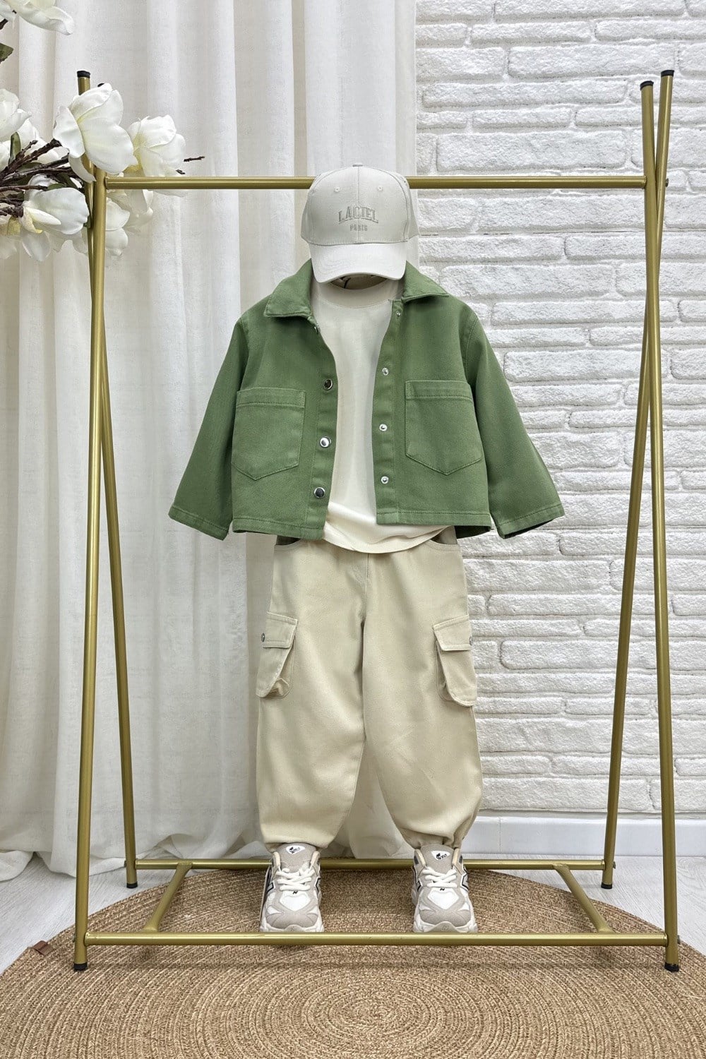 Erkek Çocuk Özel Seri Ceket Kargo Pantolon Gabardin Takım