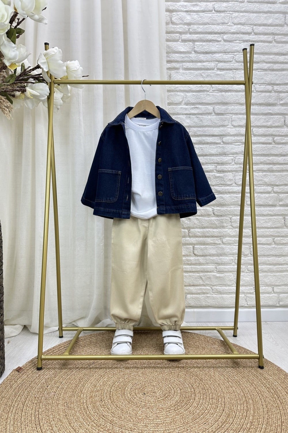 Erkek Çocuk Özel Seri Kot Ceket Pantolon Takım