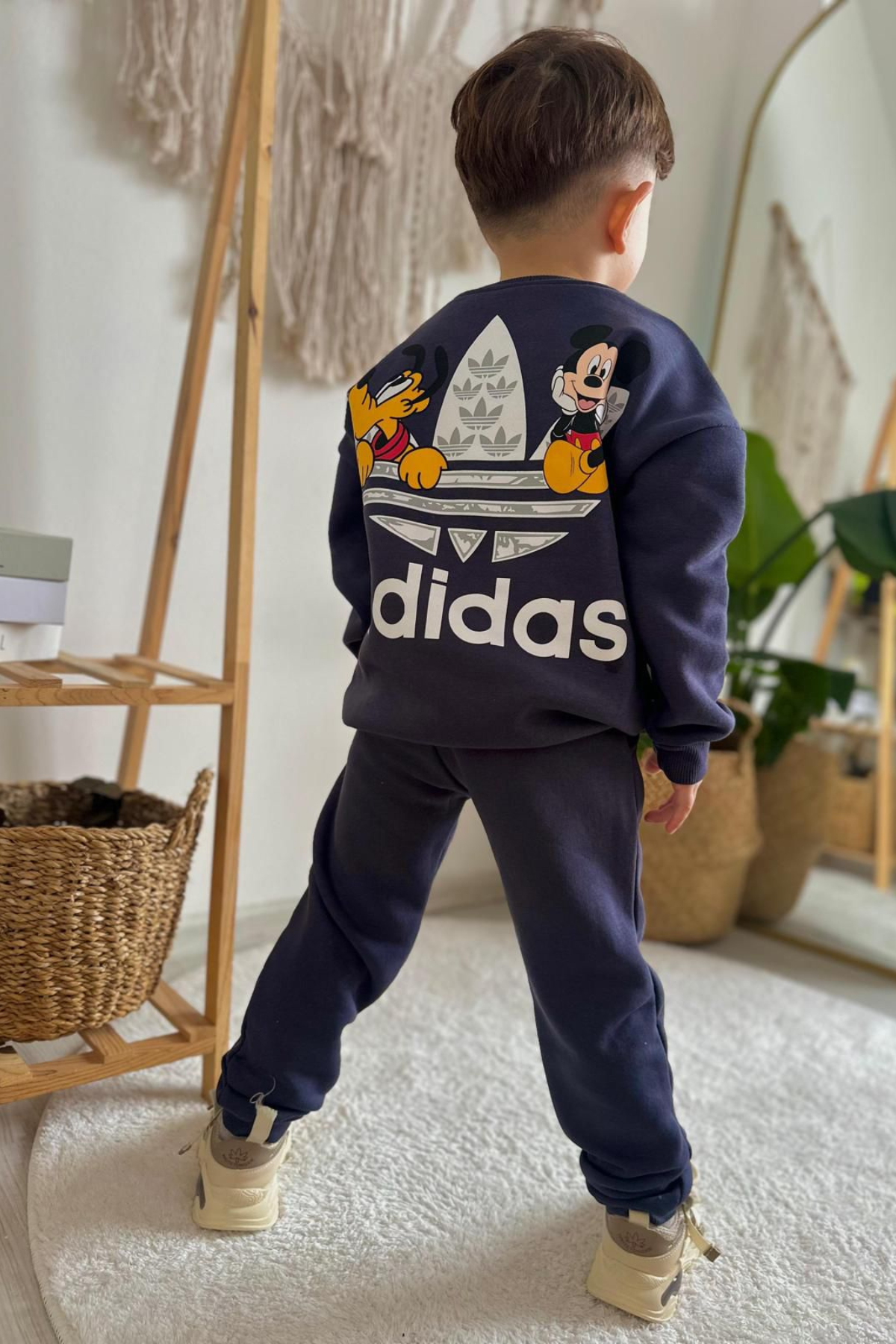 Erkek Çocuk Şardonlu Adids Antrasit Takım