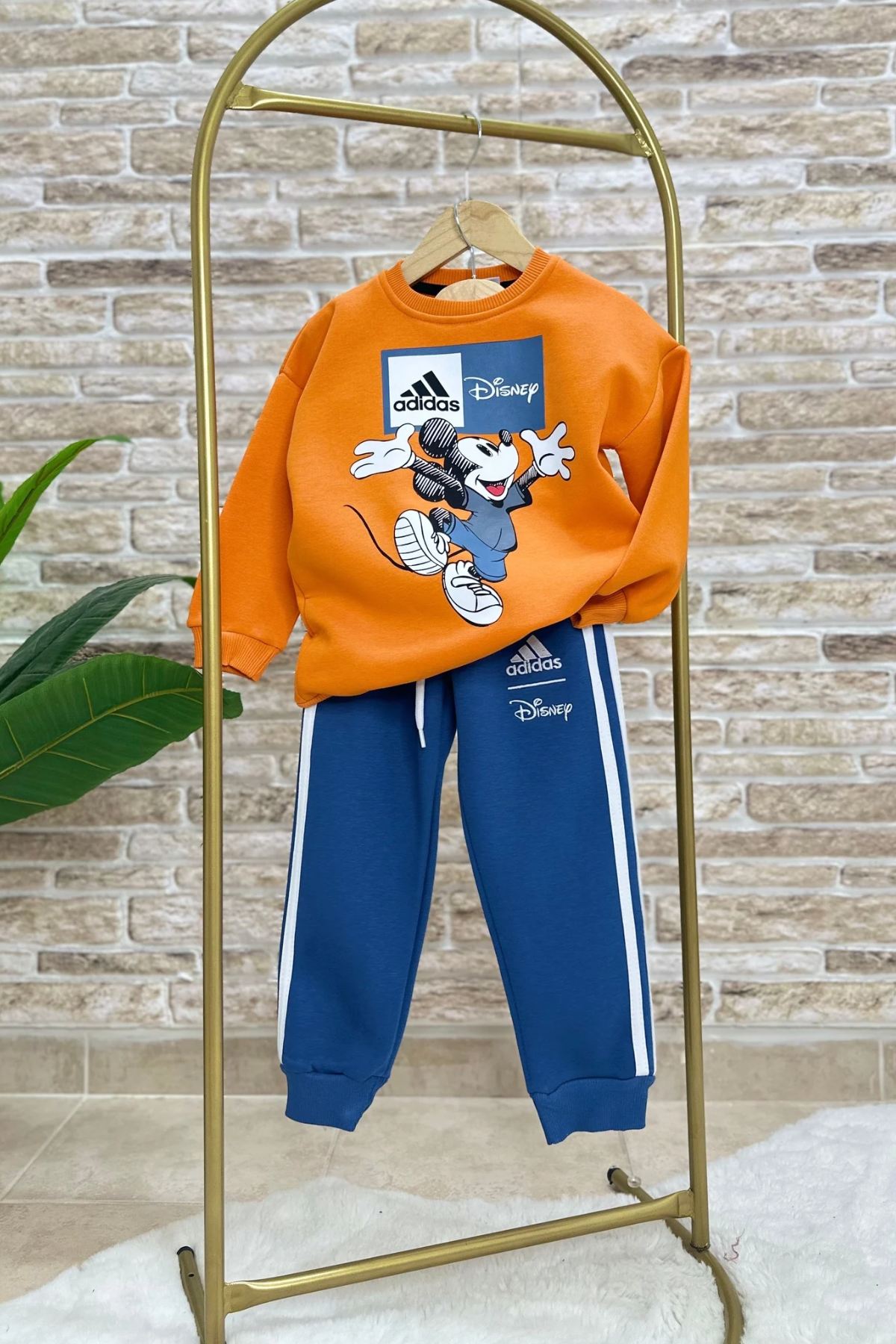 Erkek Çocuk Şardonlu Adids Oranj Mavi Takım