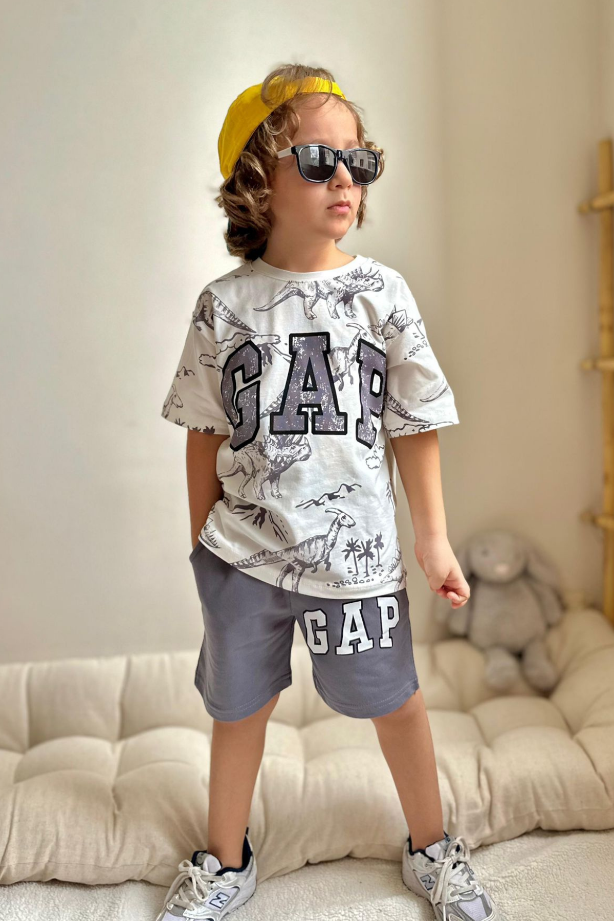 Gap Gri Şortlu Takım