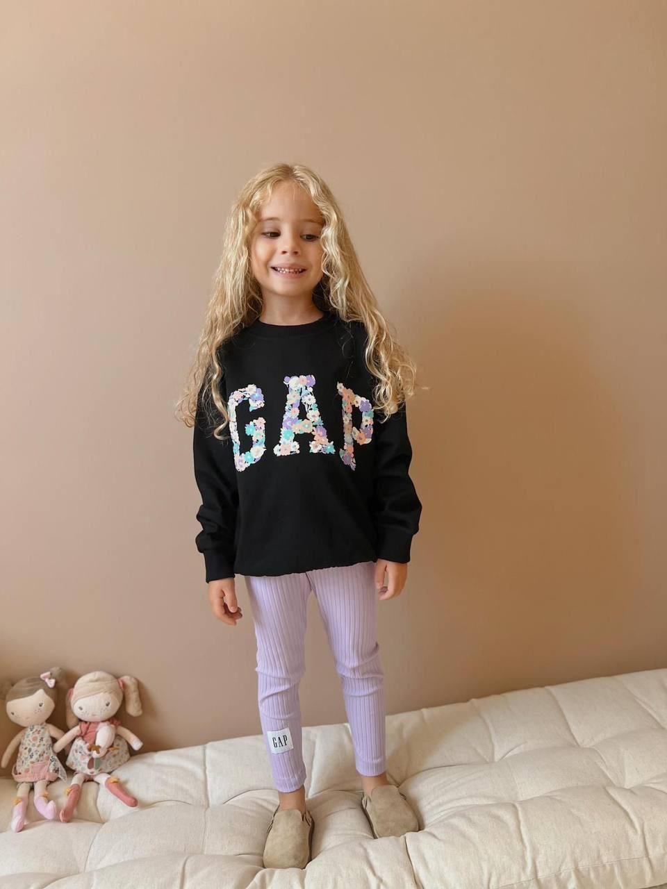 Gap Siyah Lila Tayt Takım
